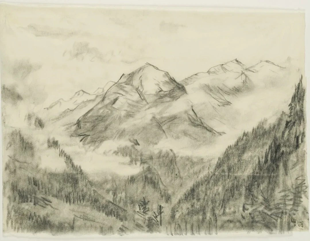H. WINGLER (1896-1981), The Alps near Bad Gastein, Austria, 1957