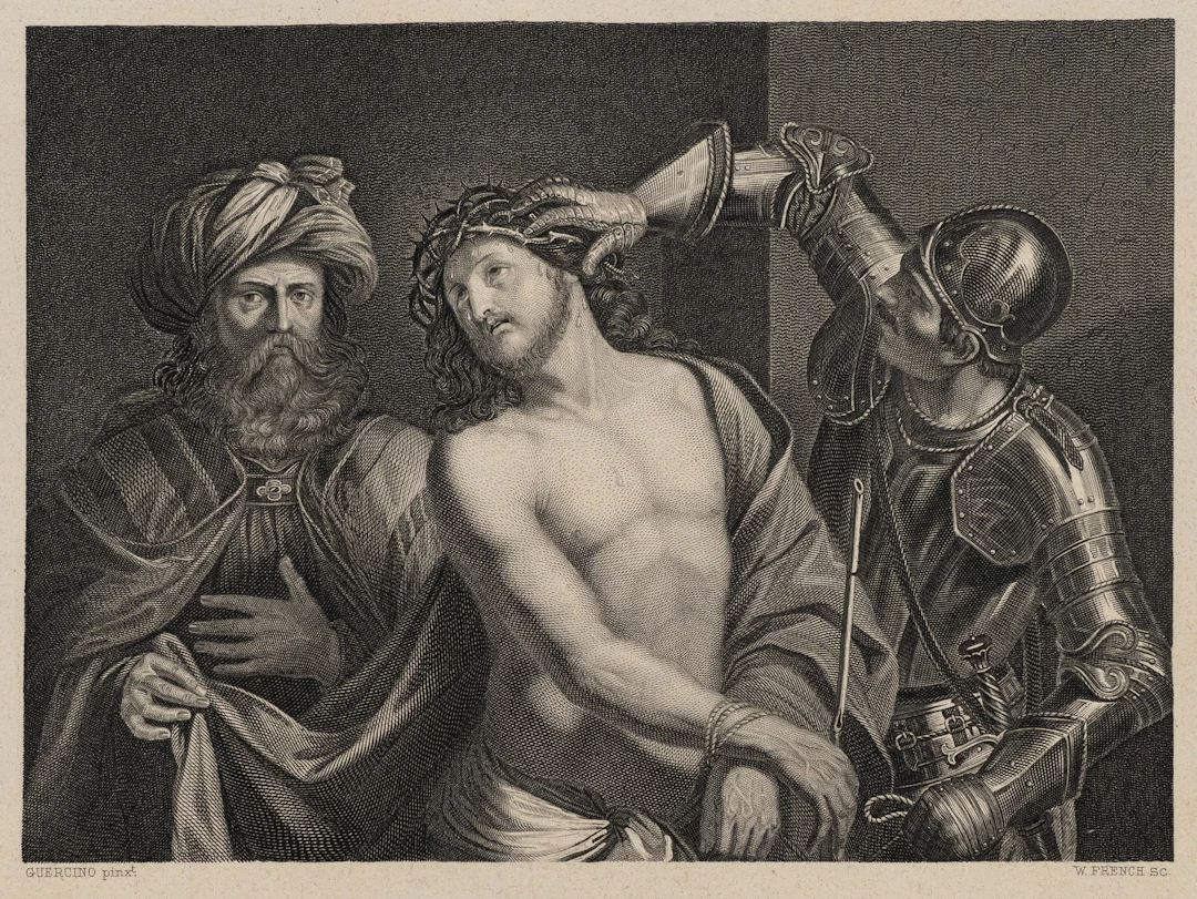 W. FRENCH (*1815) after GUERCINO (*1591), The Crowning of Christ with