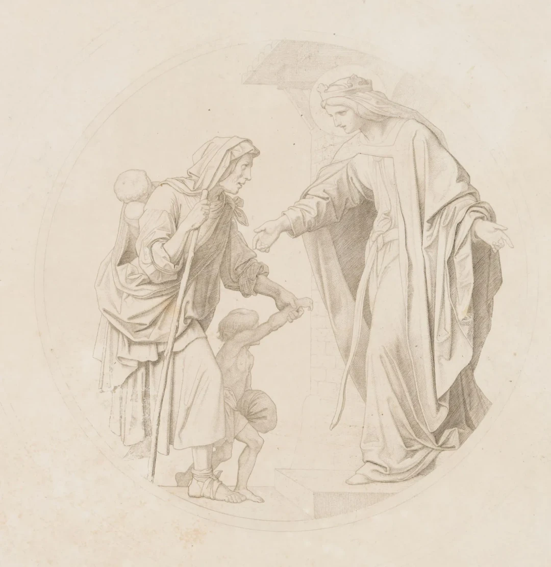 J. THAETER (*1804) after SCHWIND (*1804), *To Provide Shelter for