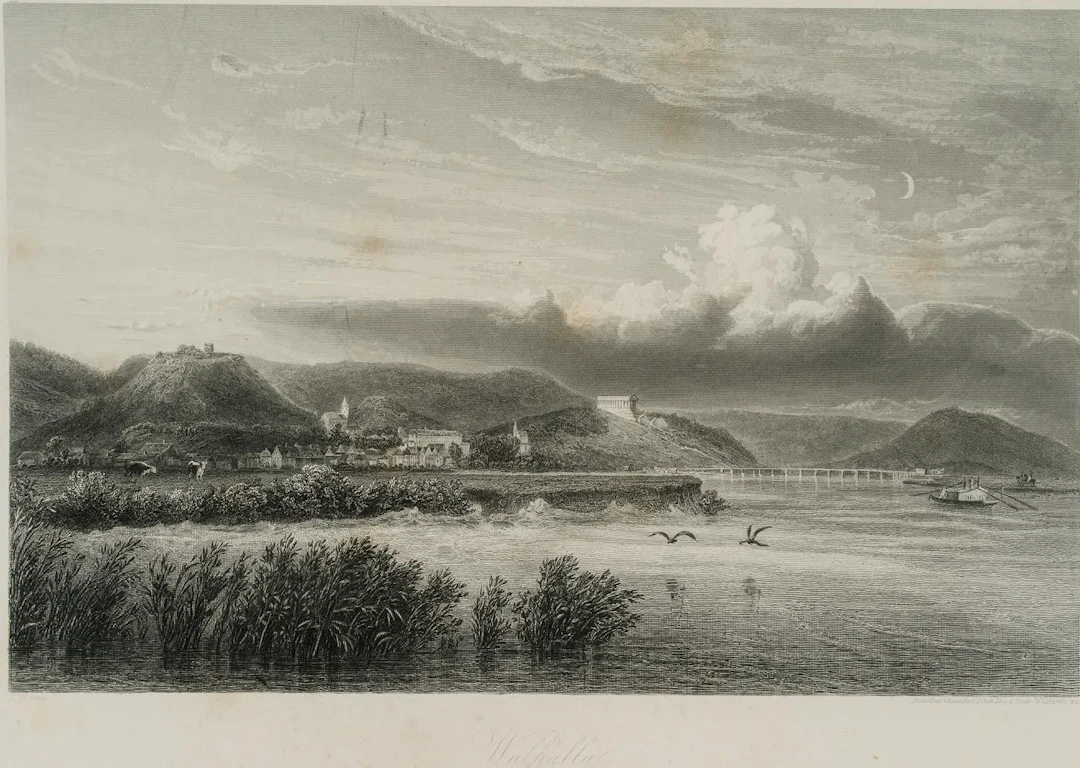 E. WILLMANN (*1820) after ALT (*1812), View of the Danube with a view