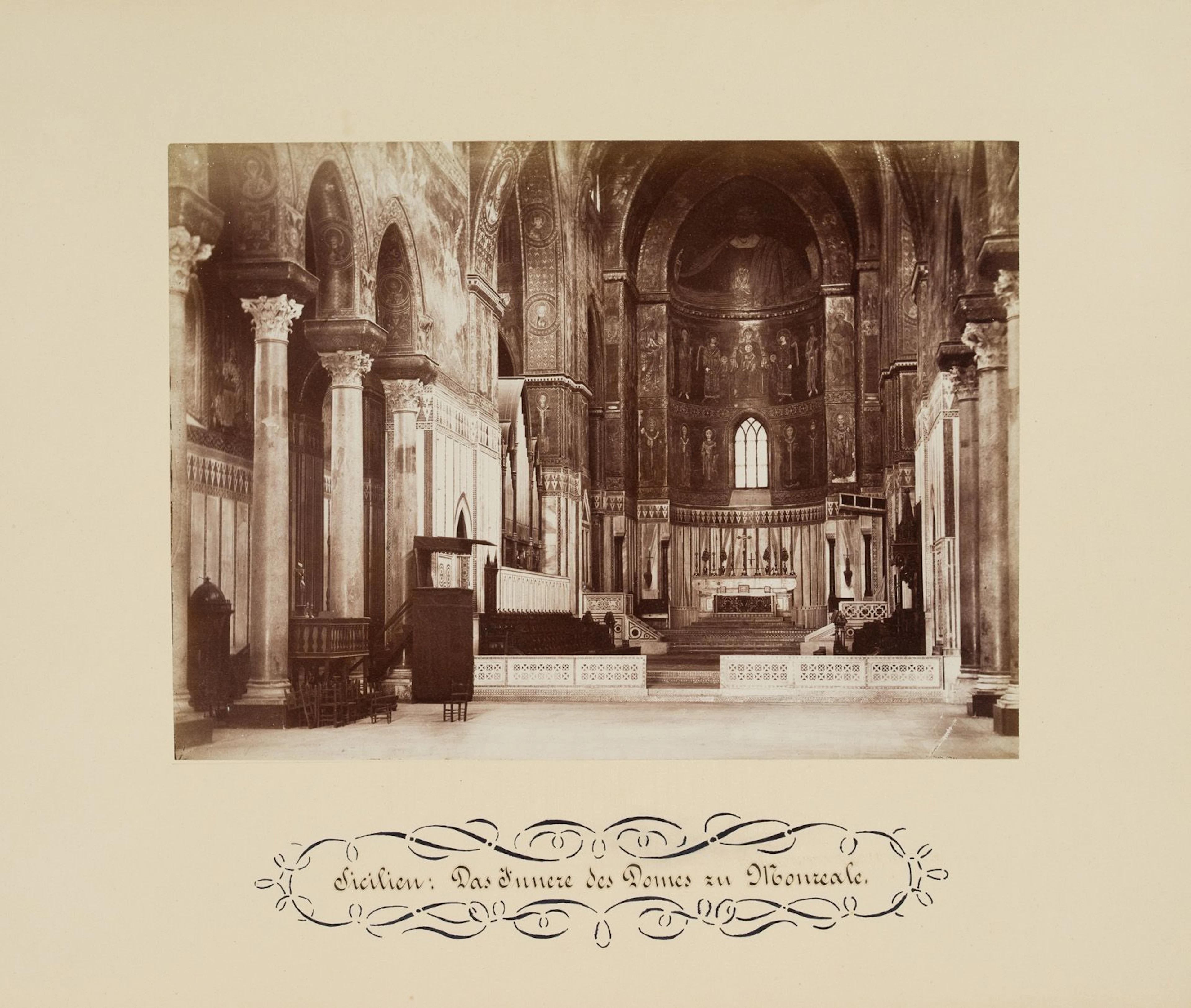 FRATELLI ALINARI (19th) Circle, Cathedral, Monreale, Sicily, around
