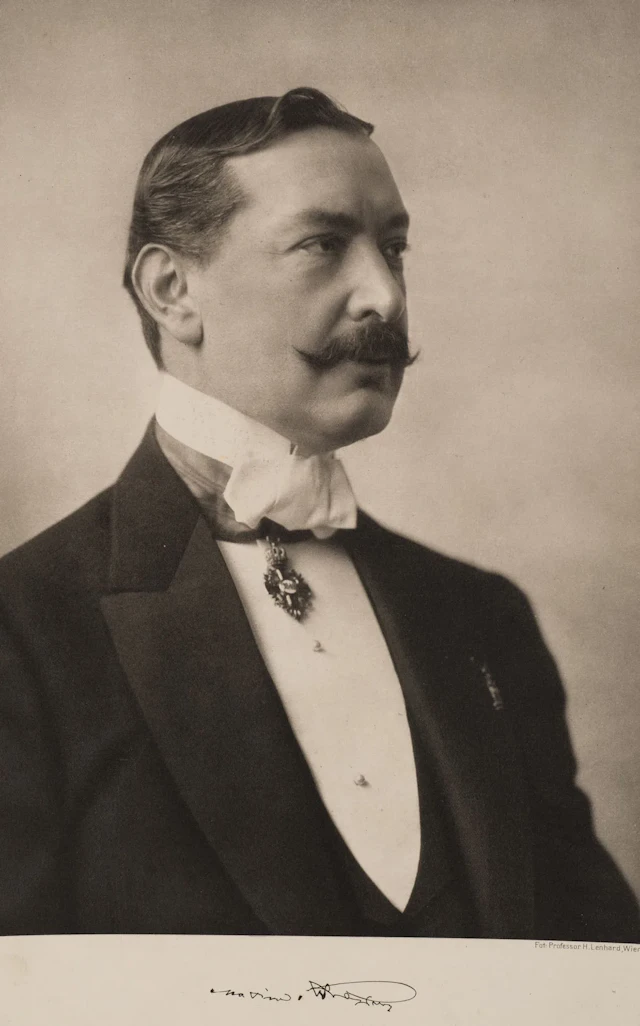 H. LENHARD (20th), An elegant portrait of a gentleman, Photogravure