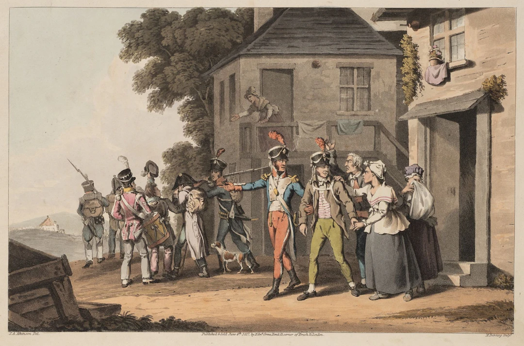 M. DUBOURG (*1808) after ATKINSON (*1775), Forced Conscription in