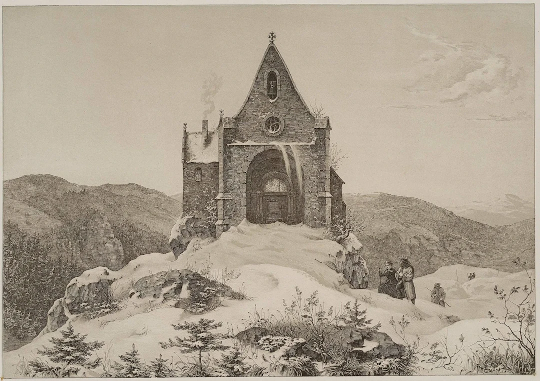 C. FEEDERLE (*1832) after OEHME (*1797), The Ice Chapel, ca. 1850