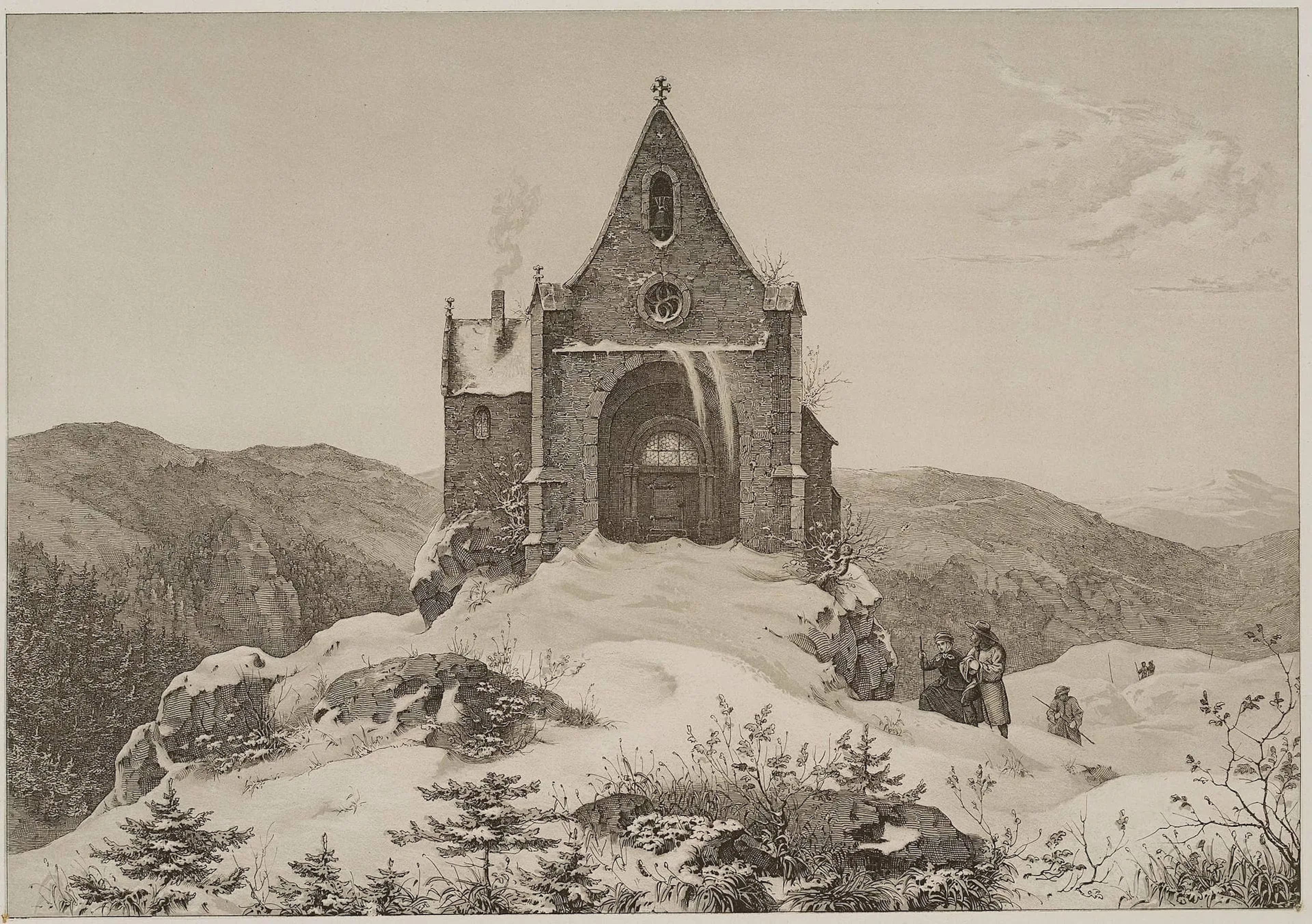 C. FEEDERLE (*1832) after OEHME (*1797), The Ice Chapel, ca. 1850
