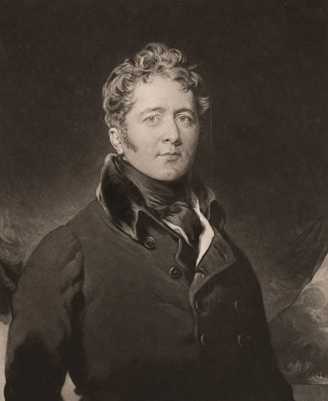 C. TURNER (*1773) after LAWRENCE (*1769), Portrait of William Knighton