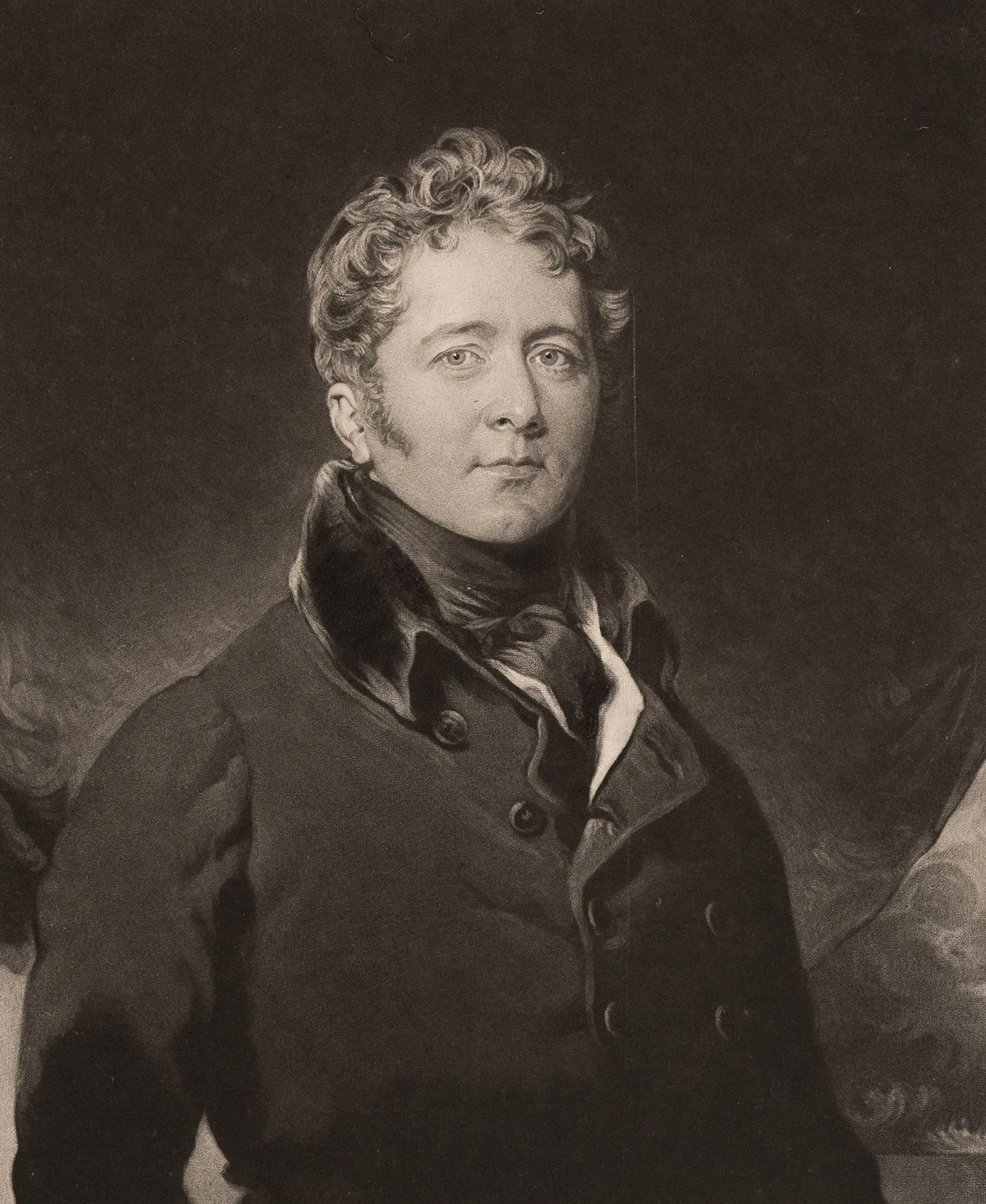 C. TURNER (*1773) after LAWRENCE (*1769), Portrait of William Knighton