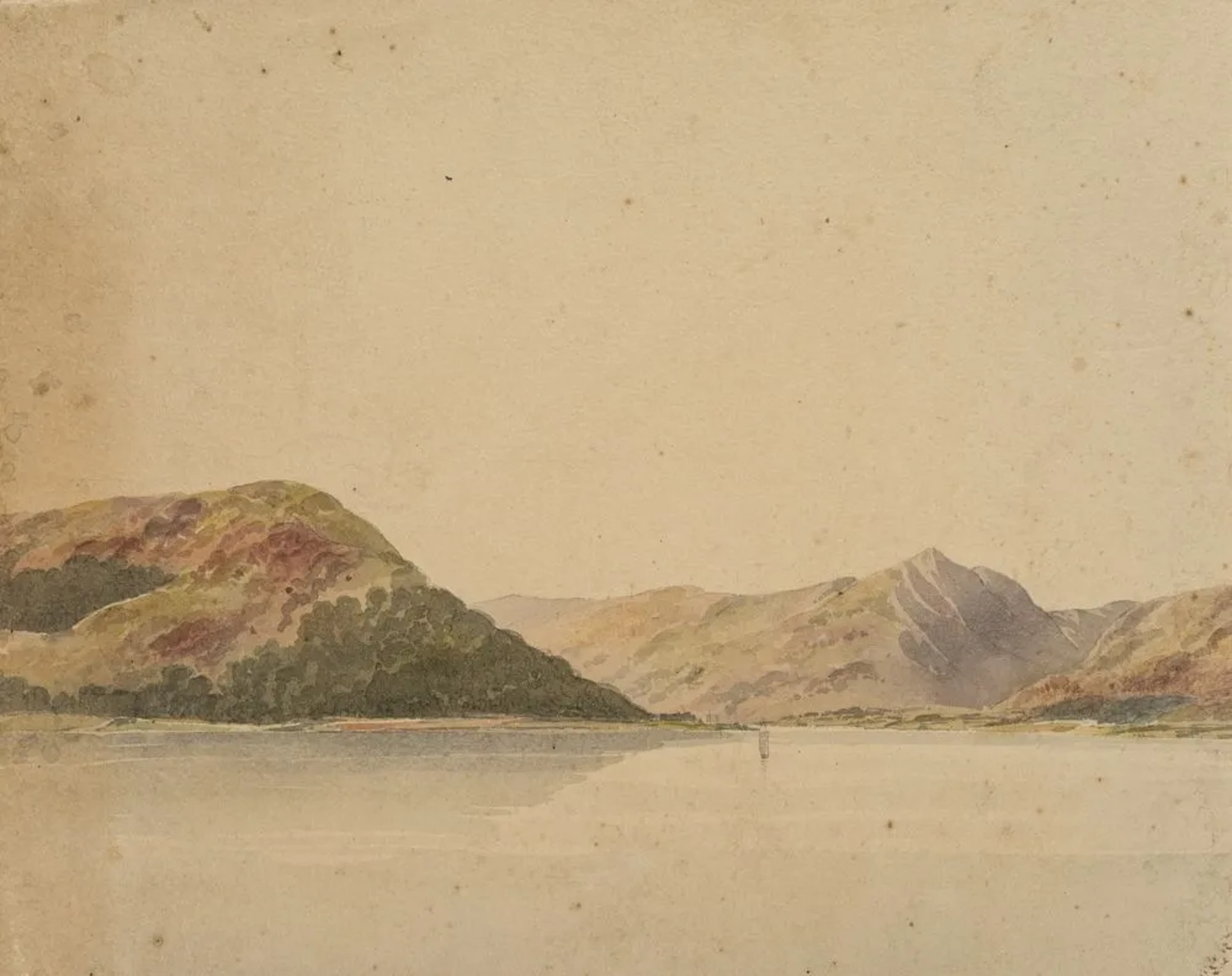 Unknown (19th), Coastal waters in a fjord landscape, around 1880