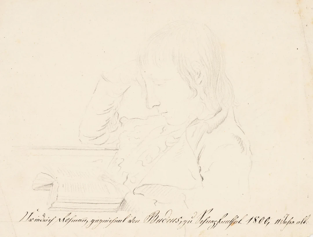 Unknown (19th), Portrait of Friedrich Lohmann, 1800, Pencil Unknown