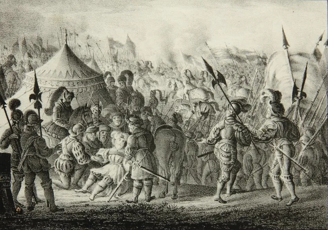 C. ARLDT (*1809) after TÄUBERT (*1817), Battle of Sievershausen, 1553
