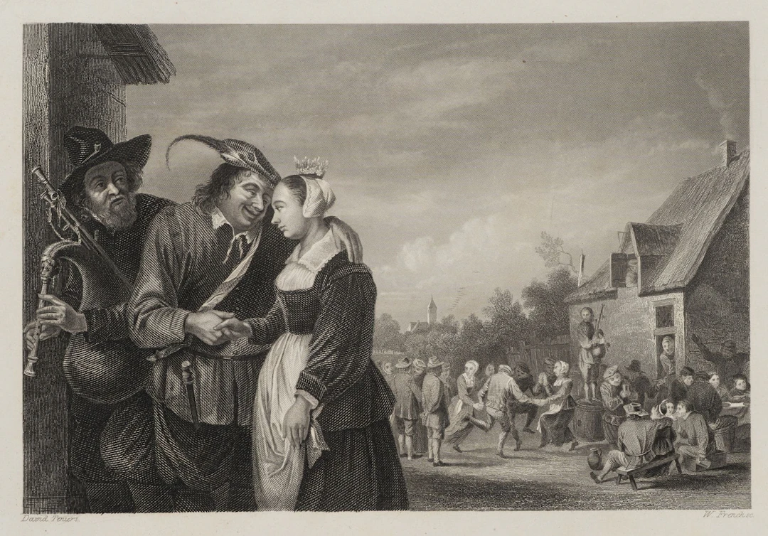 W. FRENCH (*1815) after TENIERS (*1610), A Peasant Wedding Scene