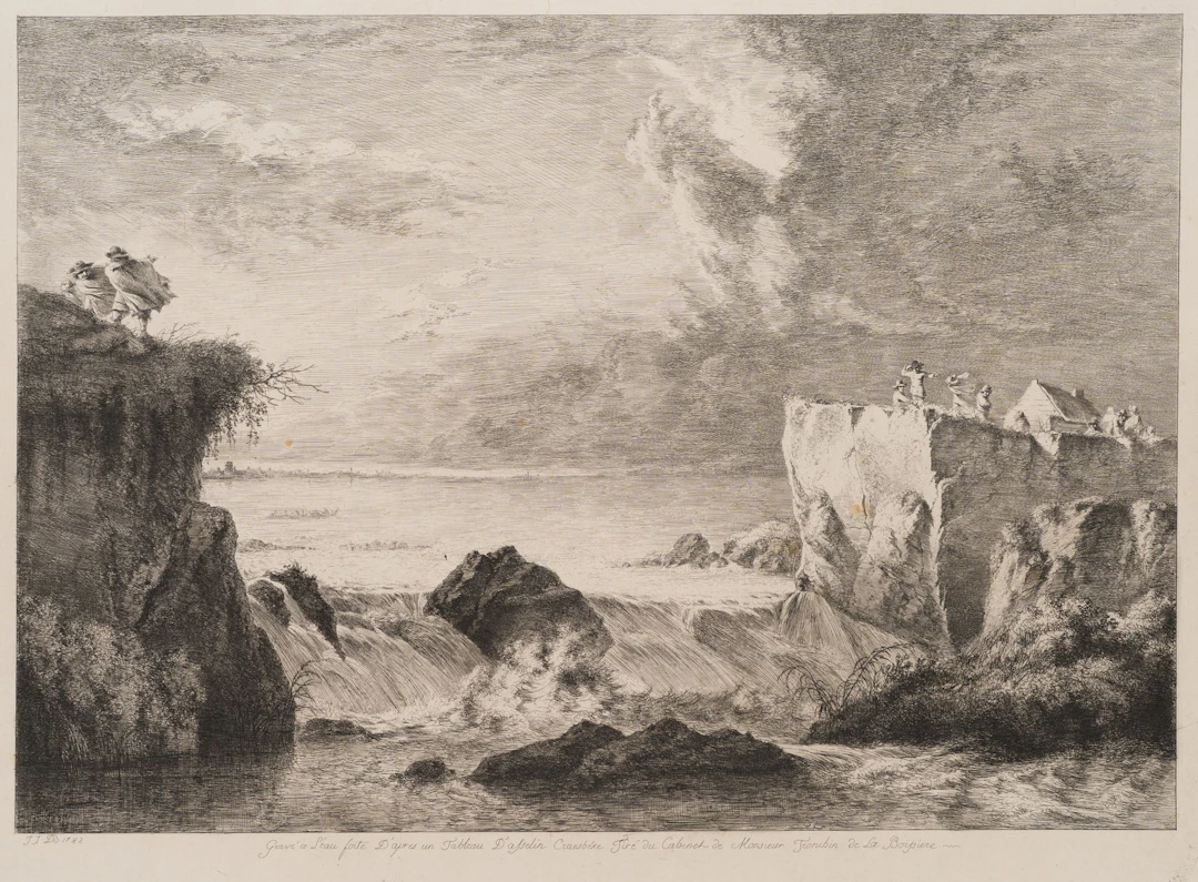 J. BOISSIEU (*1736) after ASSELYN (*1610), The Dyke Breach in the