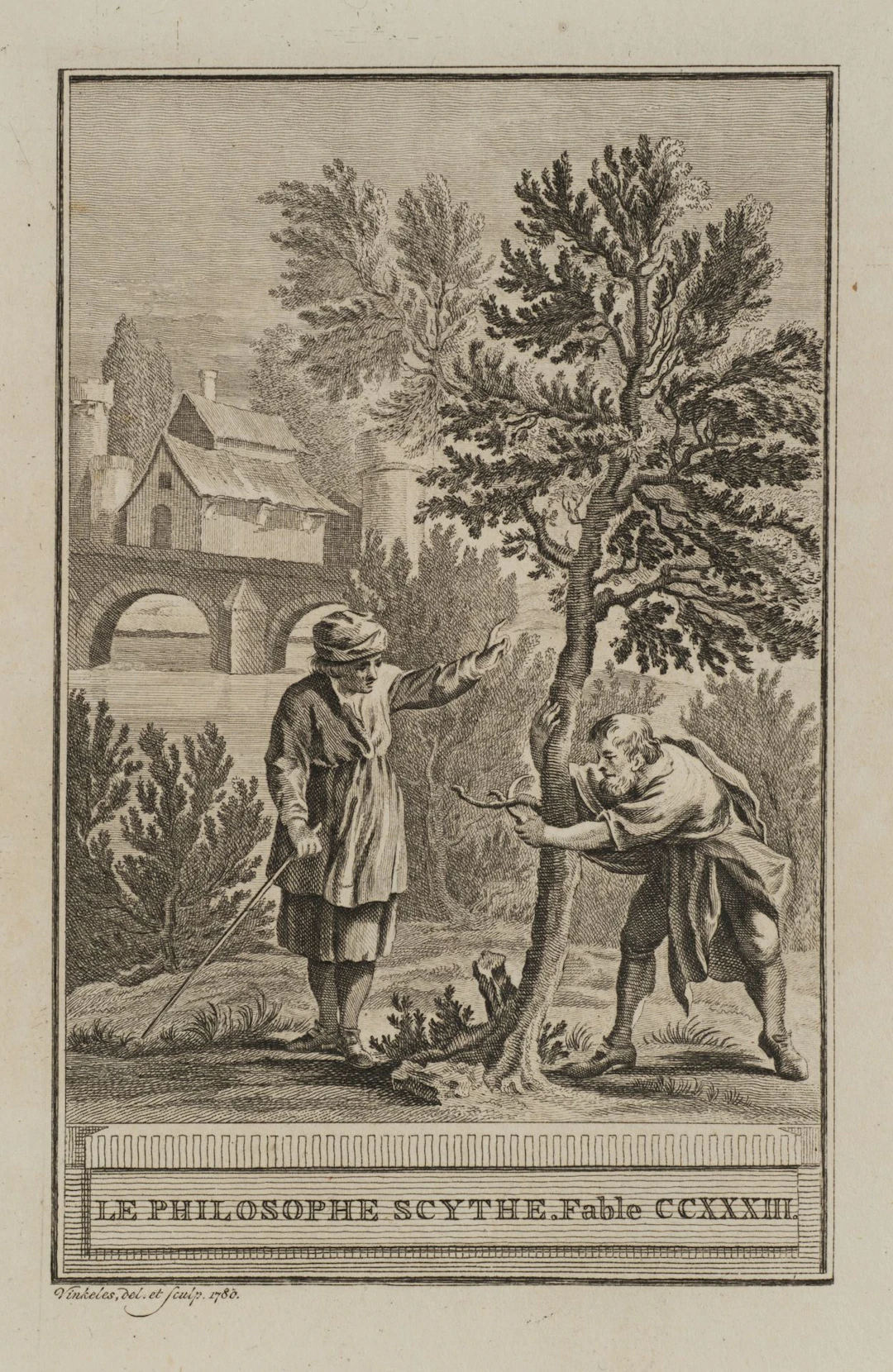 R. VINKELES (1741–1816), *The Scythian Philosopher*, 1769, etching