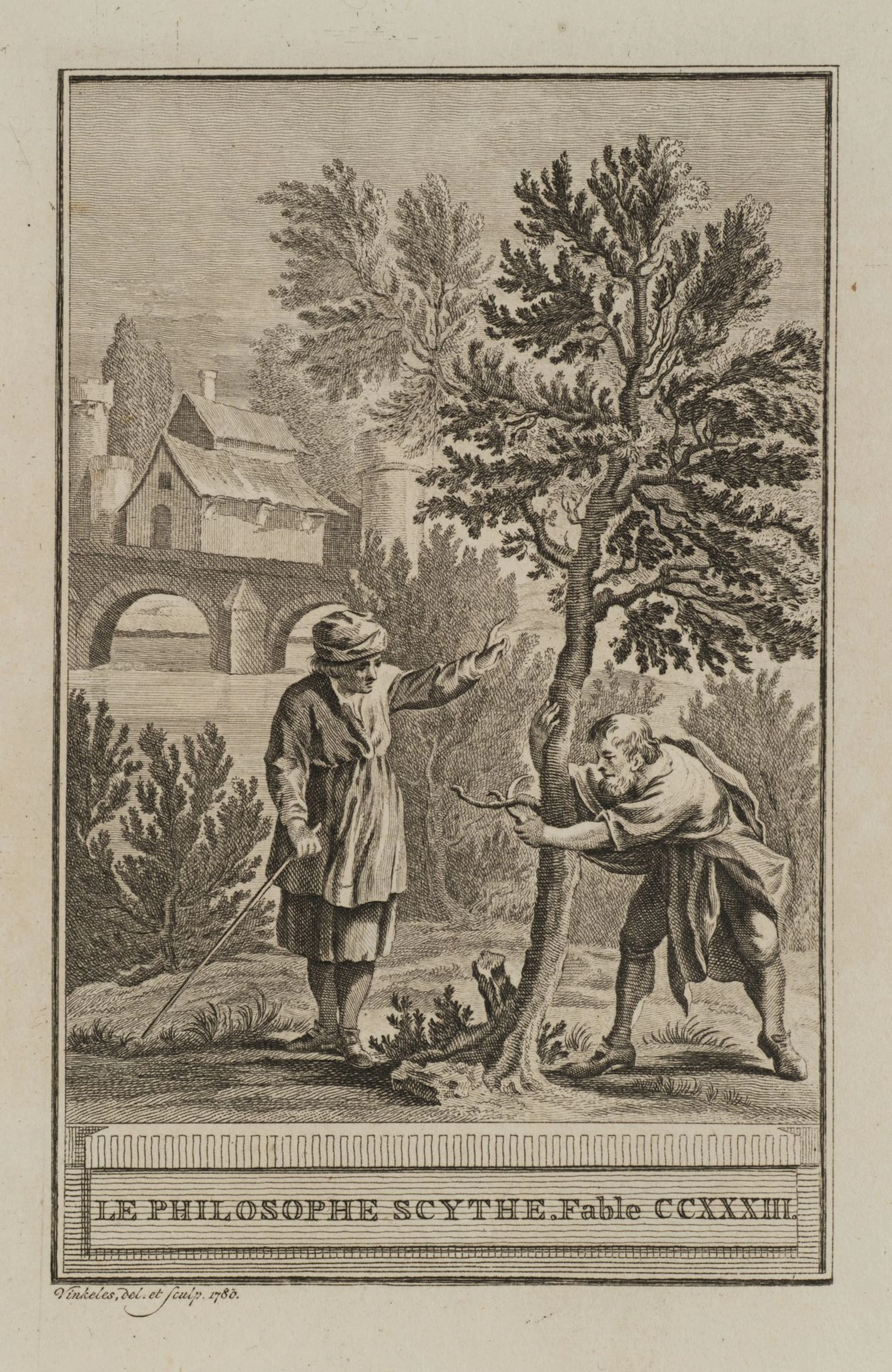 R. VINKELES (1741–1816), *The Scythian Philosopher*, 1769, etching