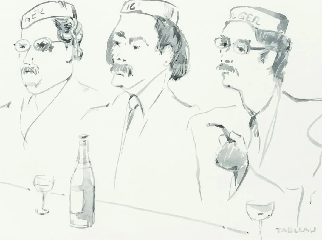 E. BEKKER (1903-1986), The Junkertafel, 1974, Indian ink Ernst Karl