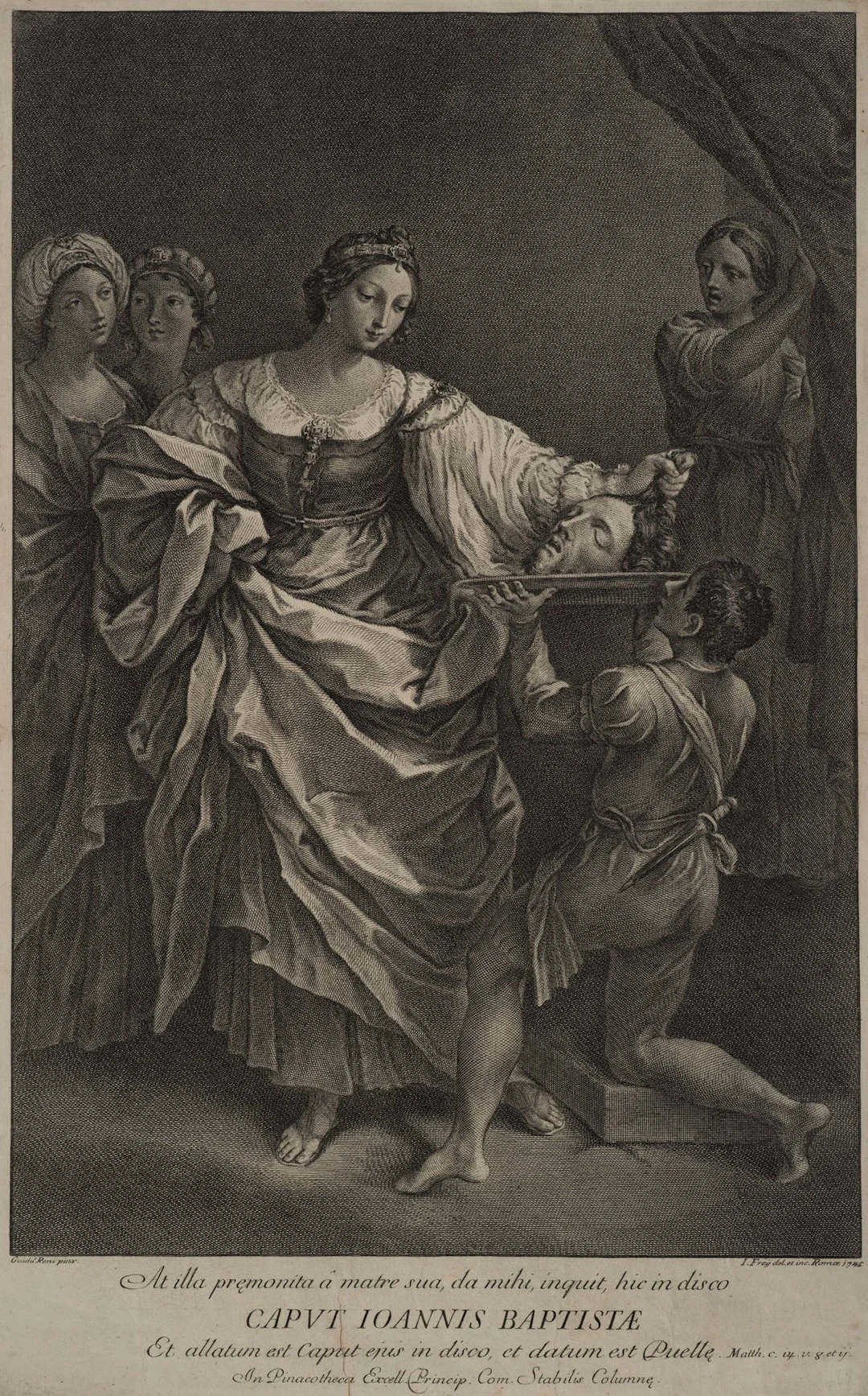J. FREY (*1681) after RENI (*1575), Salome with the head of John