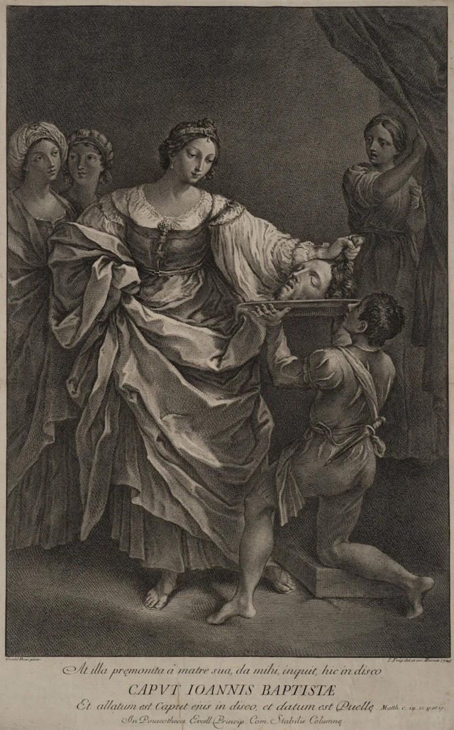 J. FREY (*1681) after RENI (*1575), Salome with the head of John