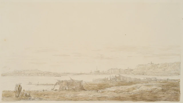 I. DUVIVIER (1758–1832), Cairo on the Banks of the Nile, Indian ink