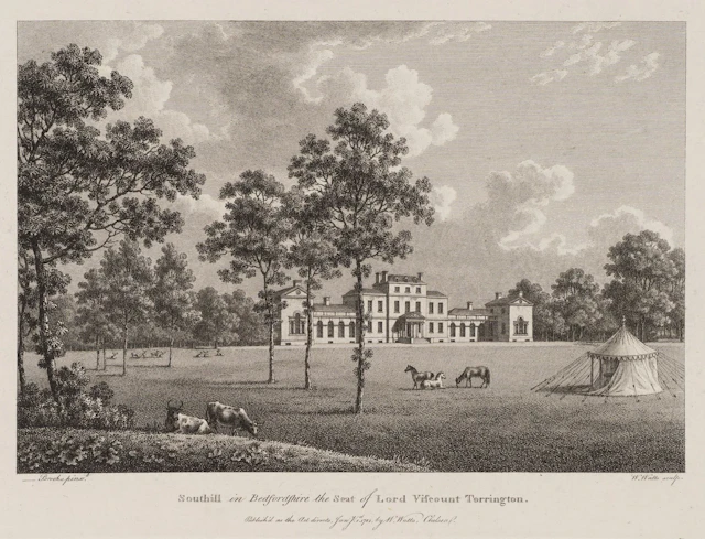 W. WATTS (*1752) after BROOKS (18th), Southill in Bedfordshire, 1782