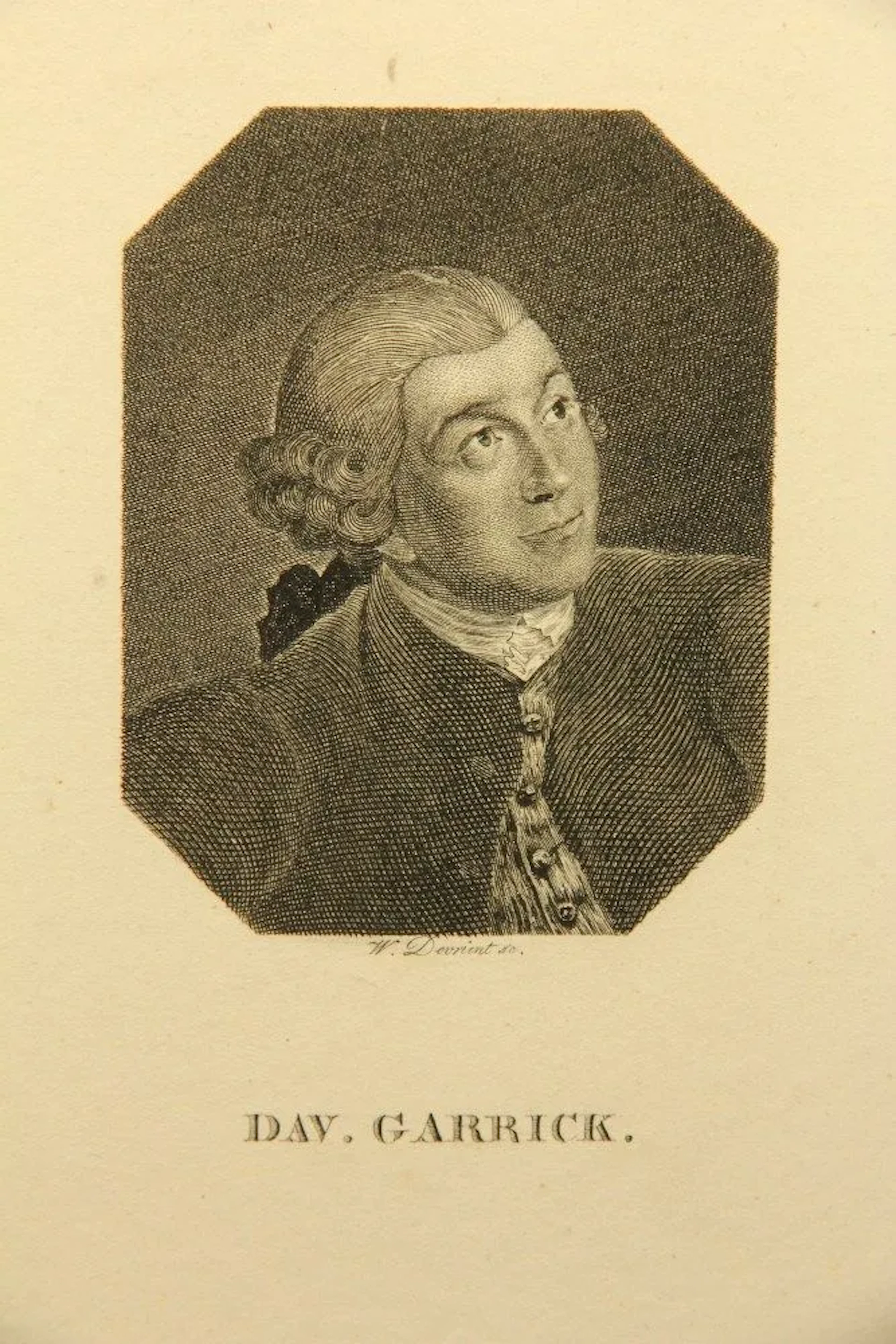 W. DEVRIENT (1799–1866), David Garrick (1717–1779), Copper engraving