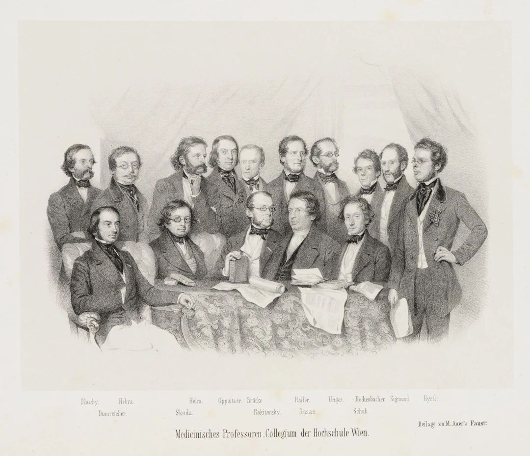 Unknown (19th century), Professors at the Academy, Vienna, doctors