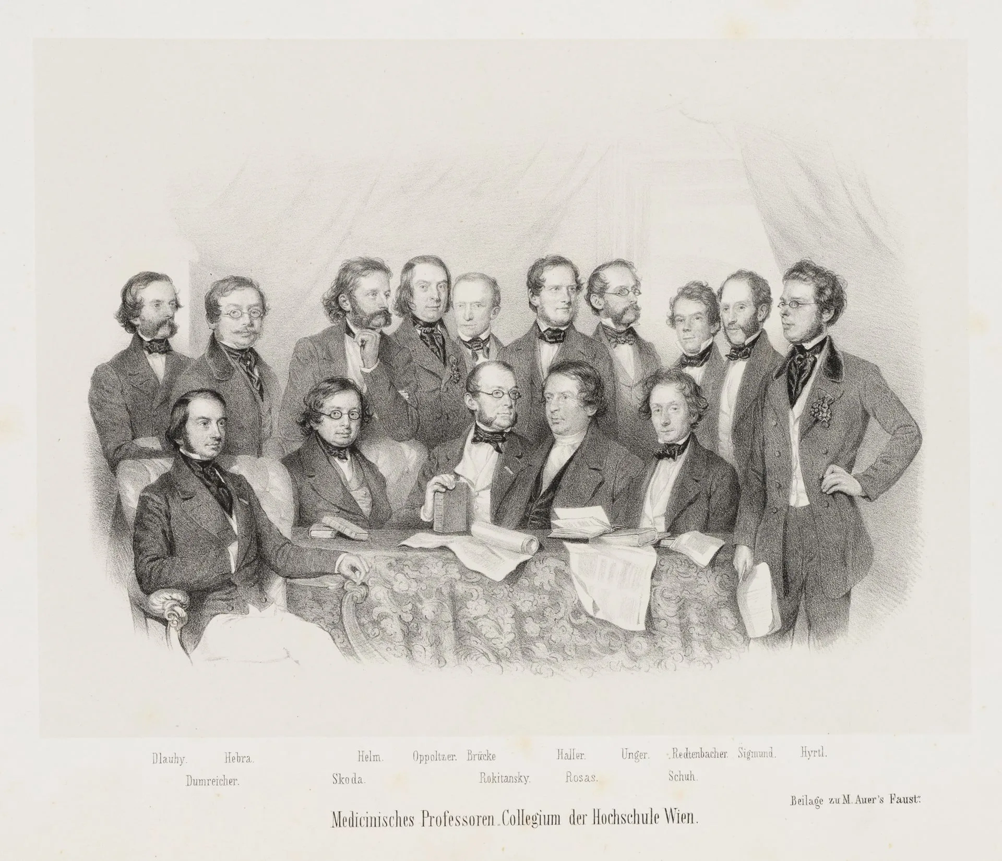 Unknown (19th century), Professors at the Academy, Vienna, doctors