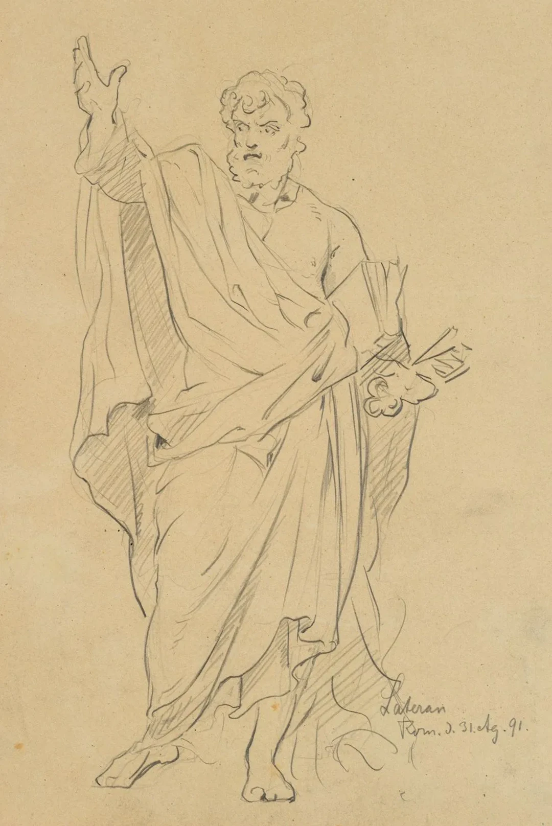 P. MONNOT (1657–1733), Sculpture of St. Peter in the Basilica of St.