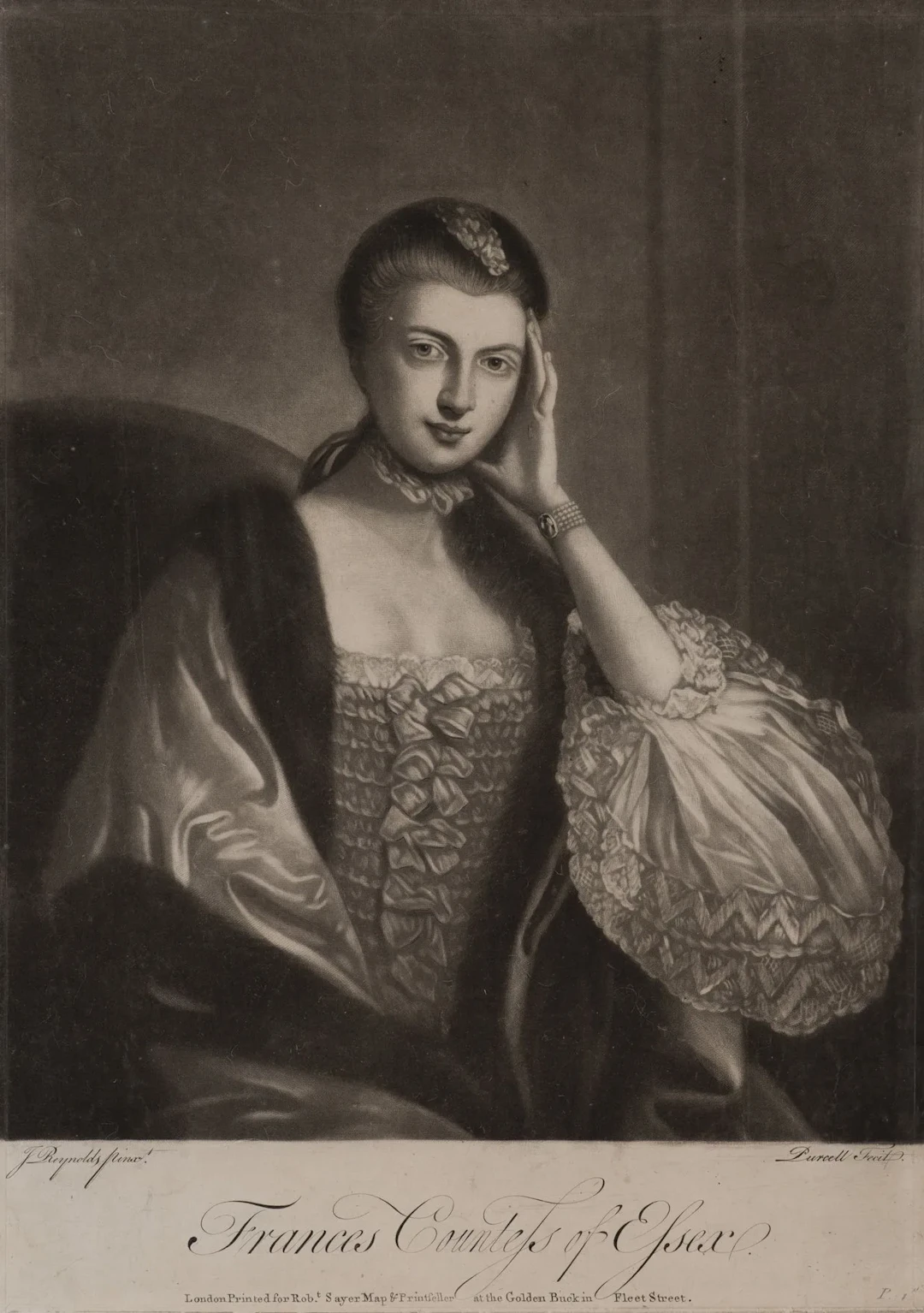 R. PURCELL (*1746) after REYNOLDS (*1723), Portrait of the Countess