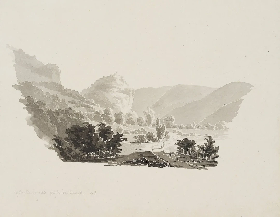 E. BRETENIÈRES (*1804), St. George’s Chapel near Berschis in Sargans