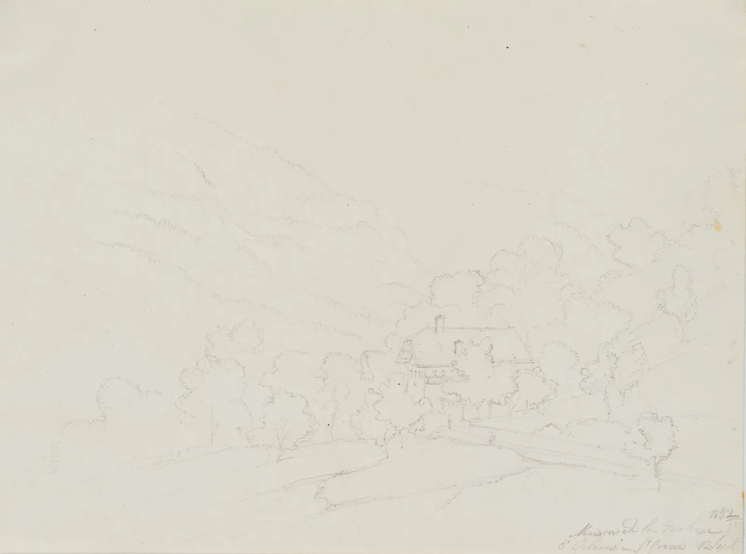 E. BRETENIÈRES (*1804), Saint-Gervais-les-Bains, France, 1825, Pencil
