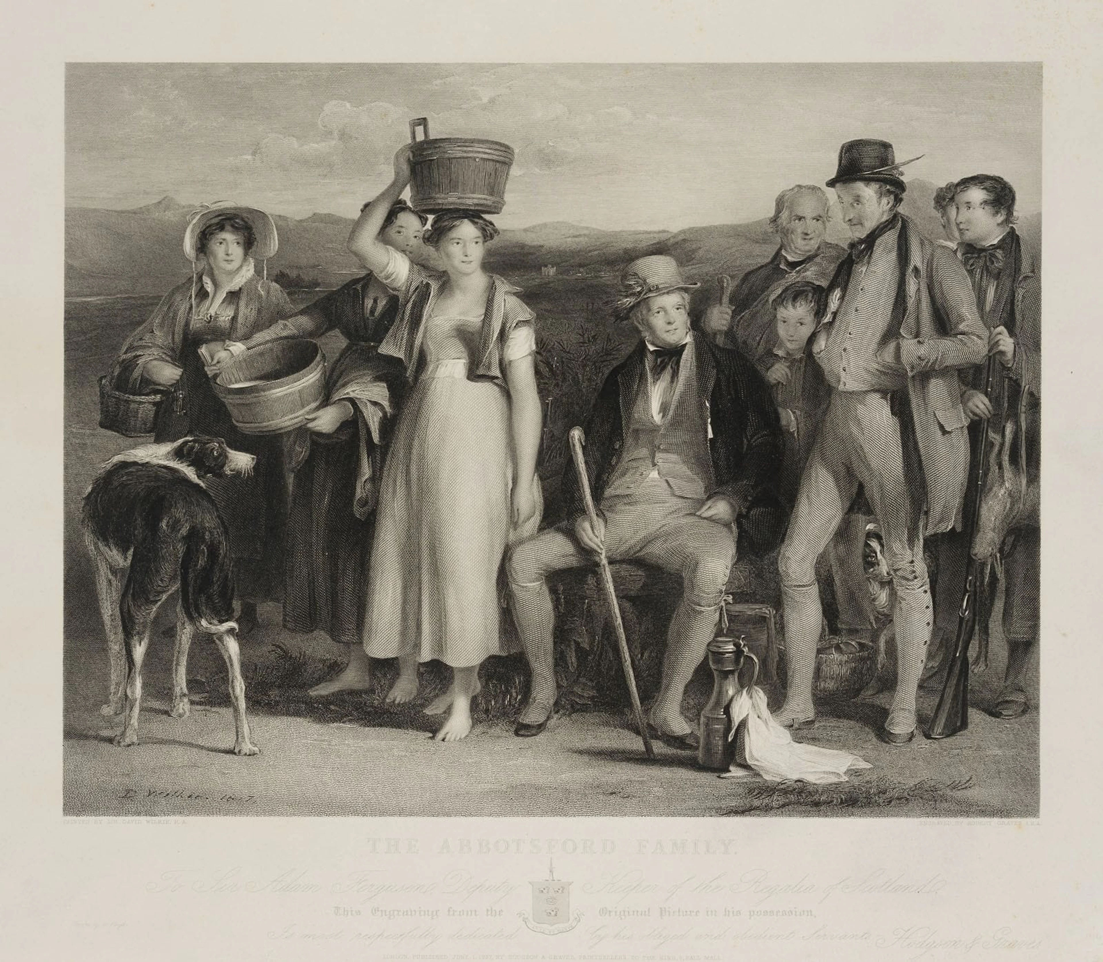 R. GRAVES (*1798) after WILKIE (*1785), The Abbotsford Family, 1837