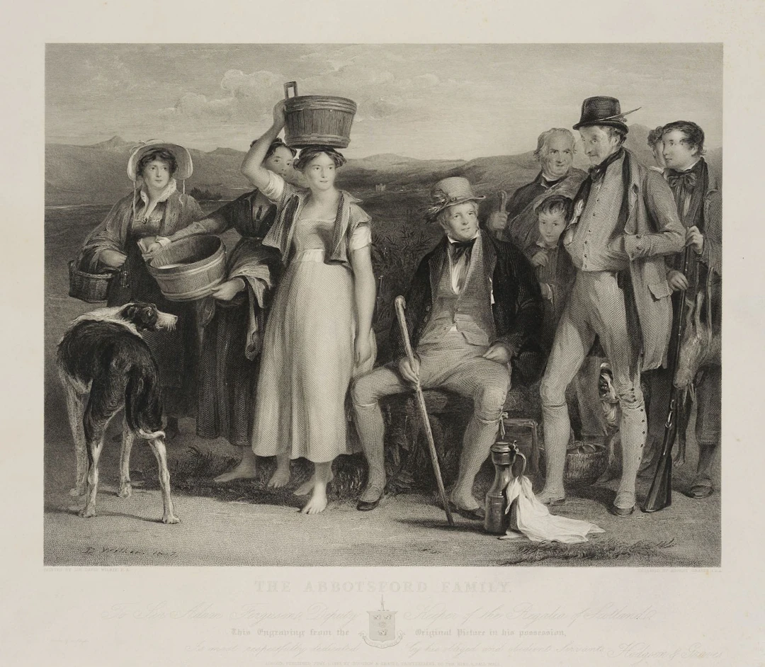 R. GRAVES (*1798) after WILKIE (*1785), The Abbotsford Family, 1837