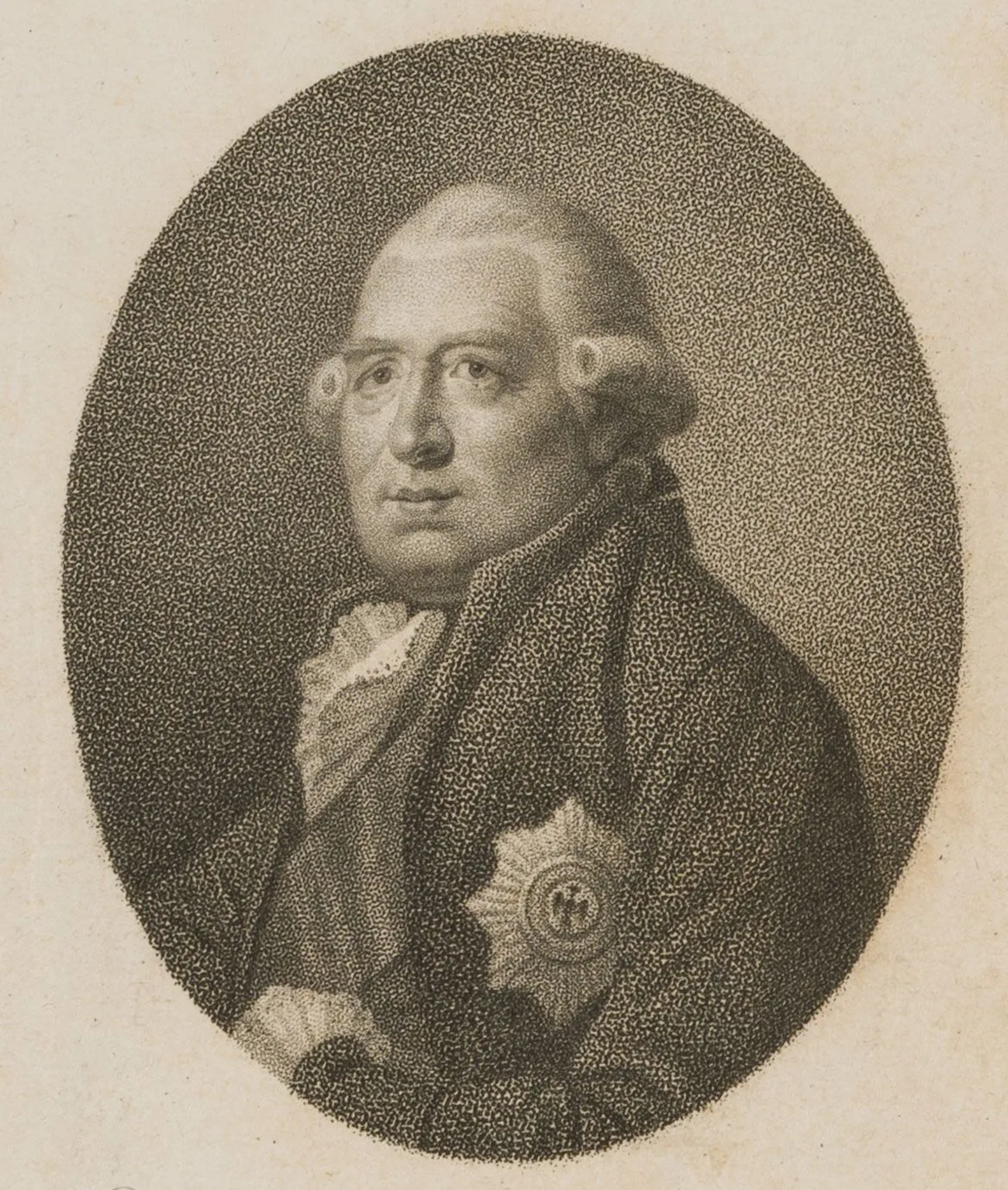 J. BOLT (1769–1836), Ewald Friedrich von Hertzberg, in the crayon