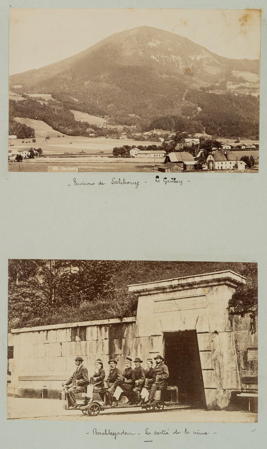 F. WÜRTHLE (1820–1902), Gaisberg and the mine exit, around 1900, albumen