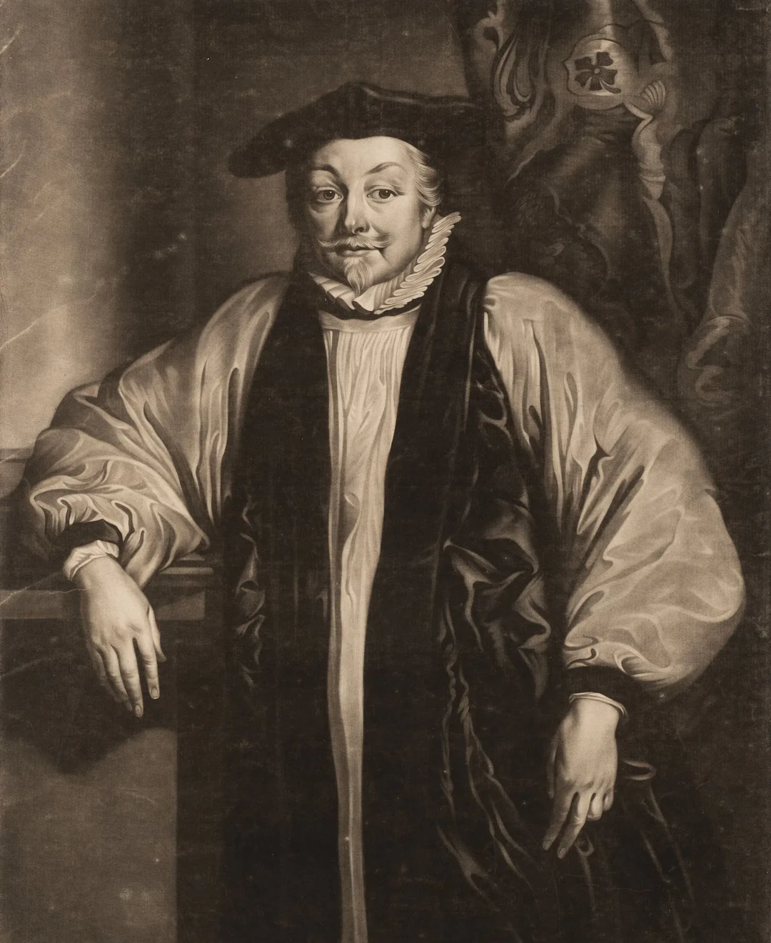 J. WATSON (*1740) after DYCK (*1599), Portrait of Archbishop Laud