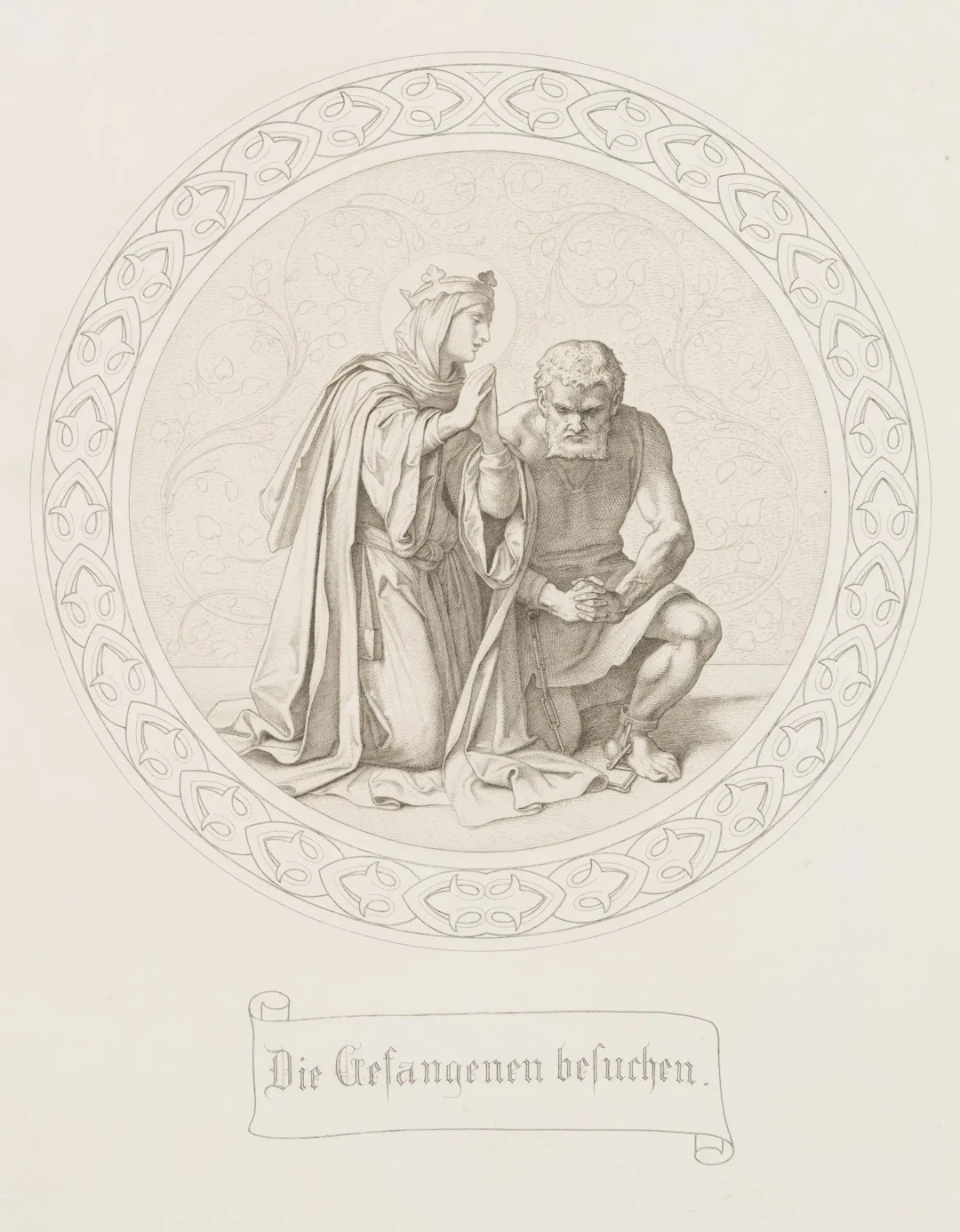 J. THAETER (*1804) after SCHWIND (*1804), Visiting the Prisoners
