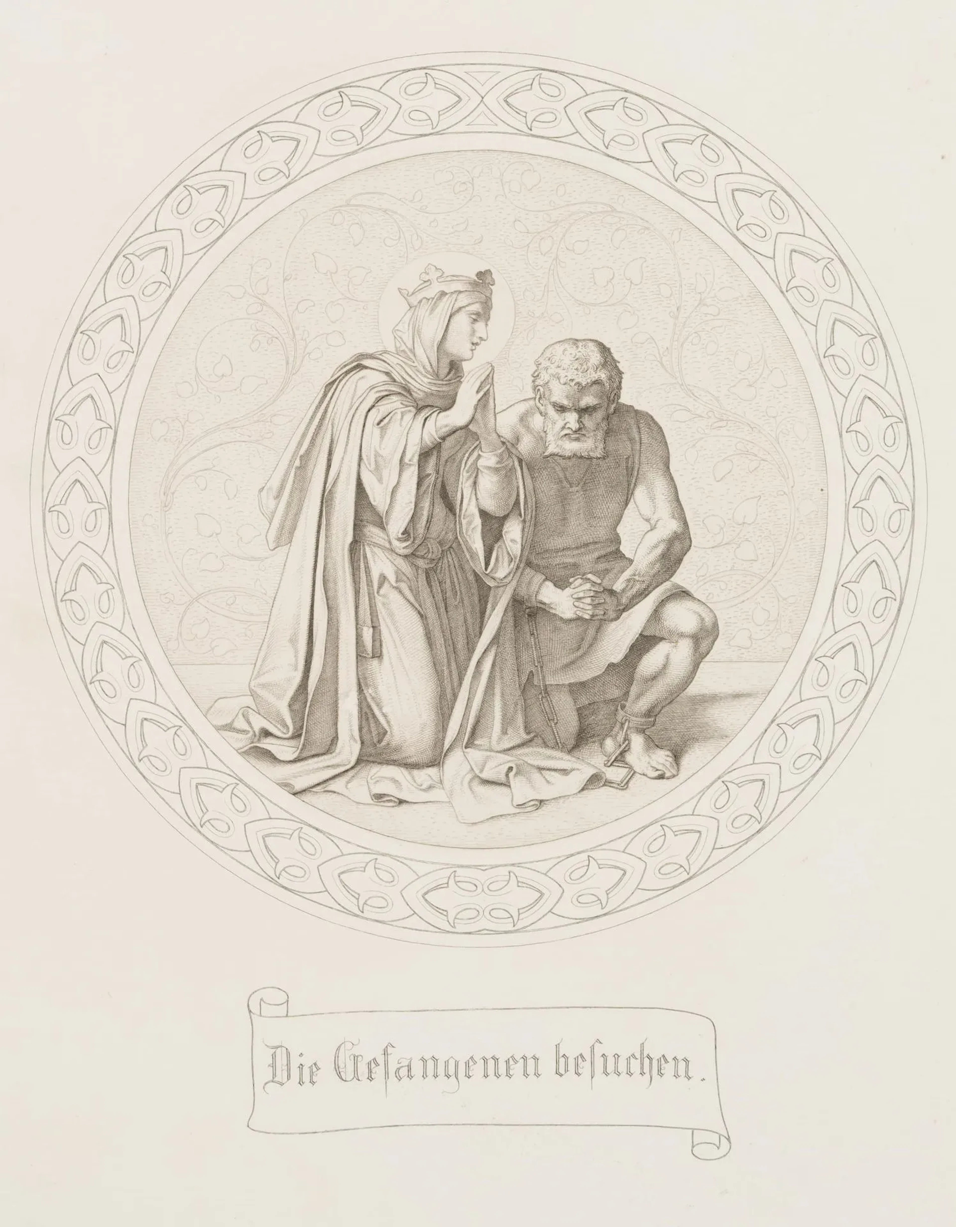 J. THAETER (*1804) after SCHWIND (*1804), Visiting the Prisoners
