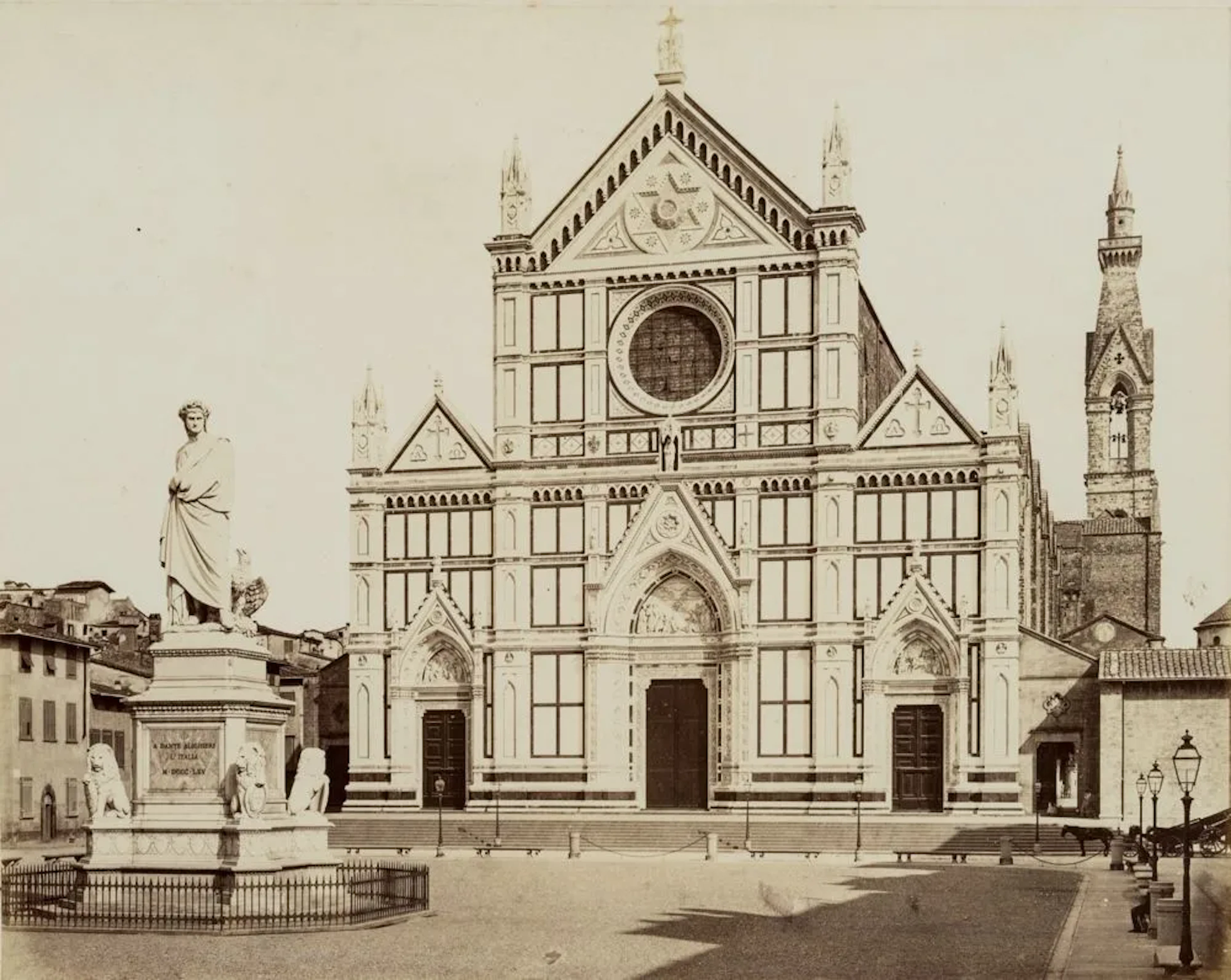FRATELLI ALINARI (19th), Basilica of Santa Croce, Florence, around