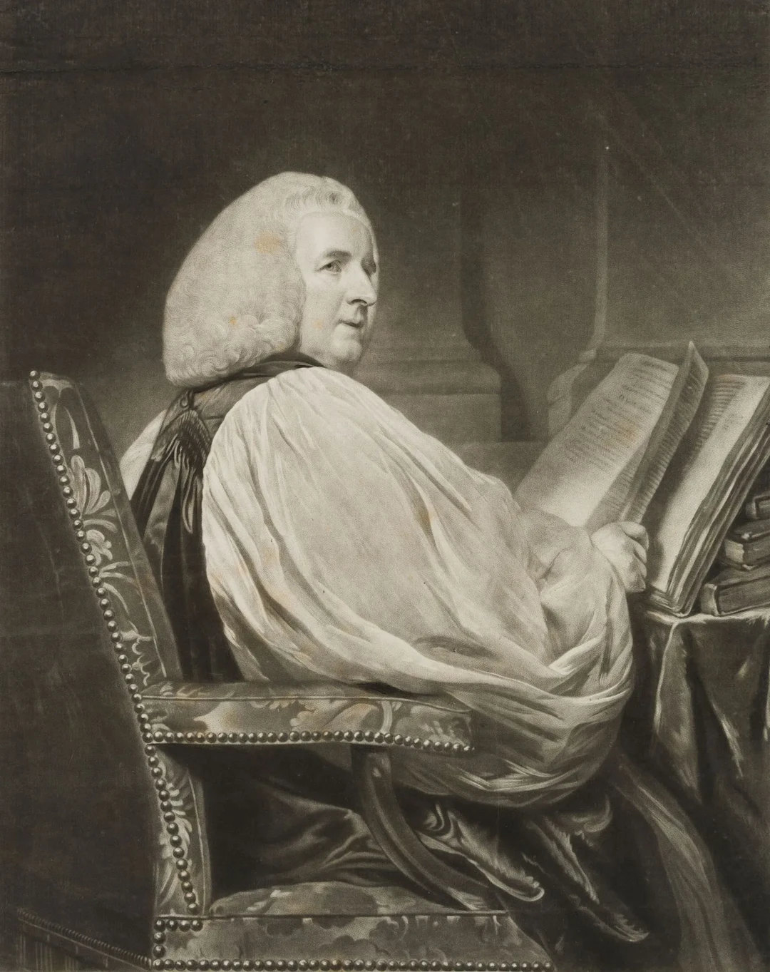 J. REYNOLDS (*1723) after an unknown artist (18th century), Seated