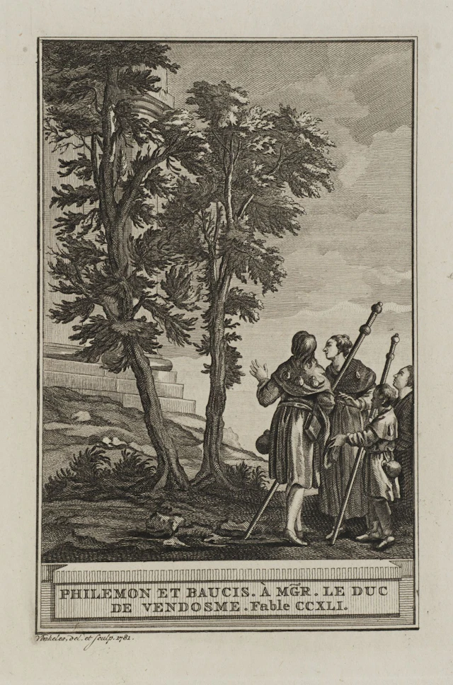 R. VINKELES (1741–1816), Philemon and Baucis, 1781, Etching Reinier