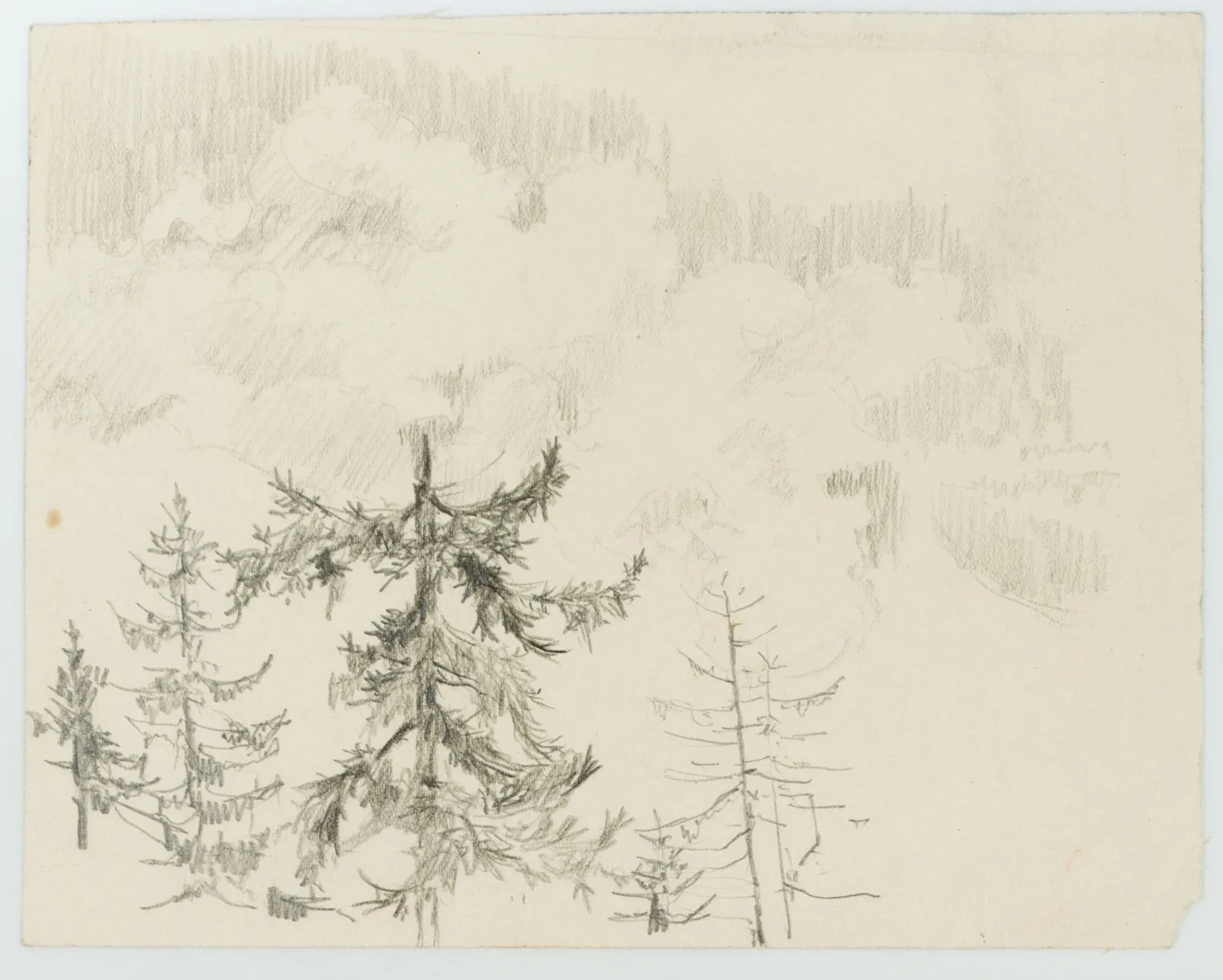 Unknown (20th), Alpine Landscape, Mixed Media Unknown (20th century):