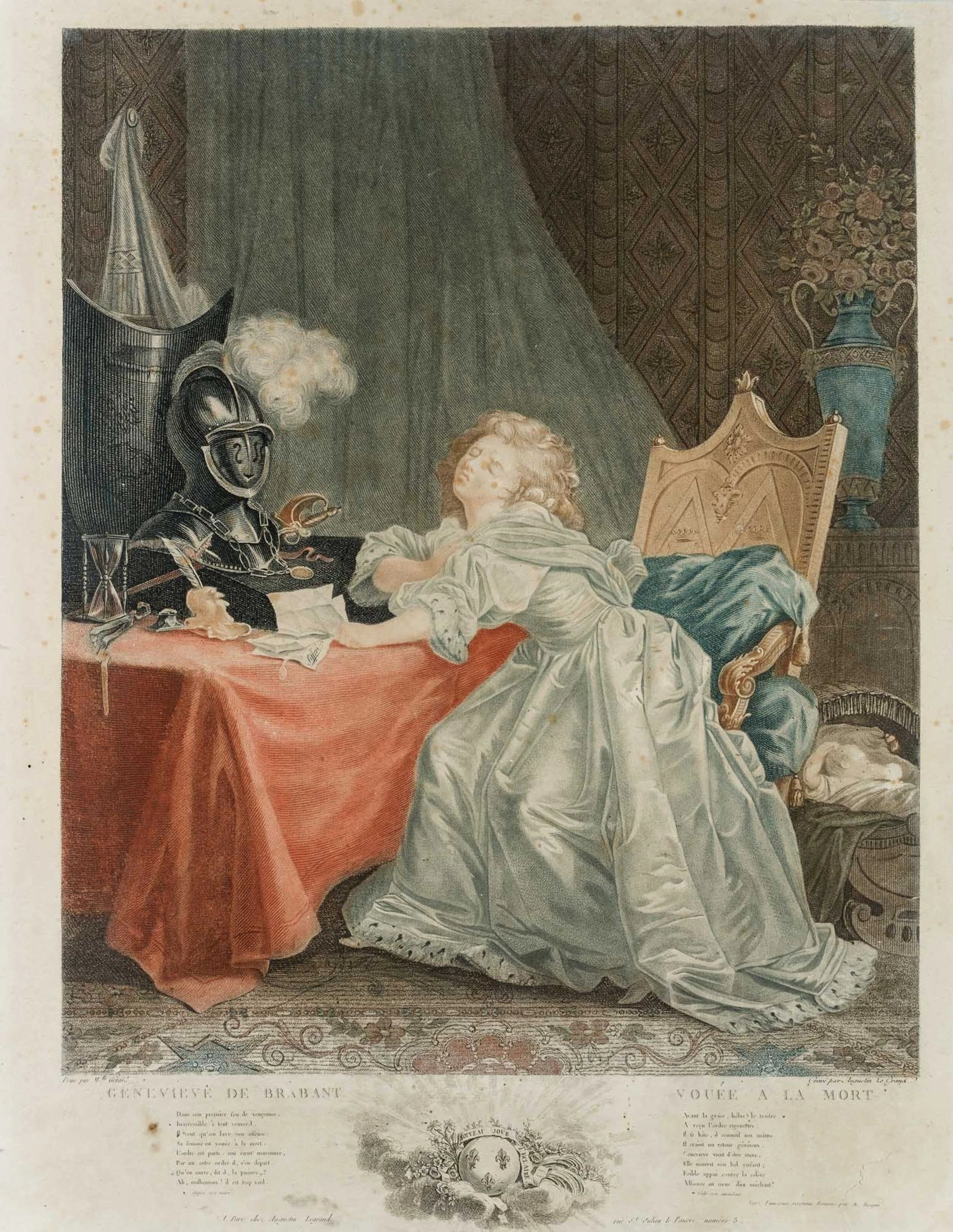 A. LEGRAND (*1765) after an unknown artist (18th century), Geneviève