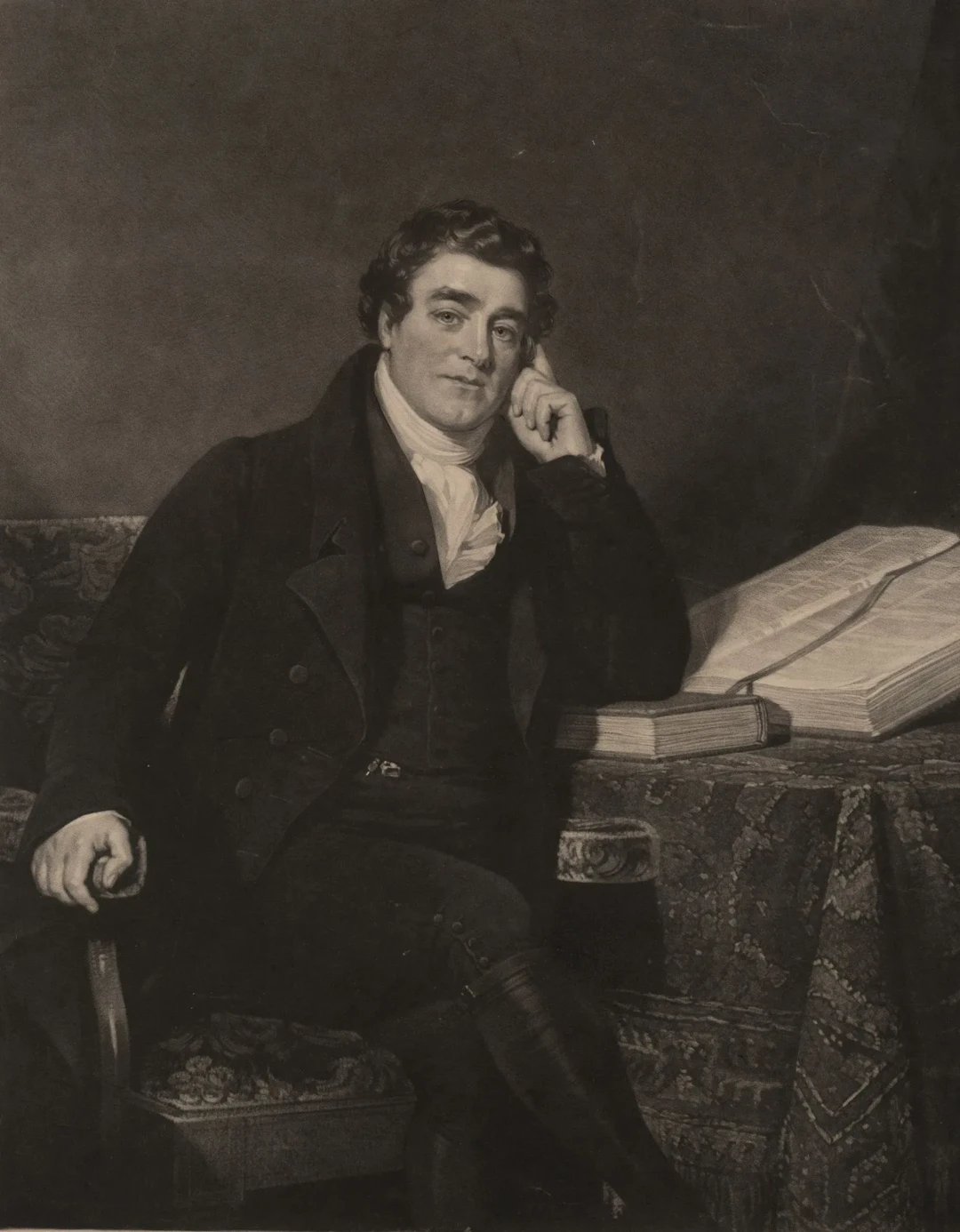 J. GRAHAM (*1794) after REYNOLDS (*1773), A Portrait of the Reverend