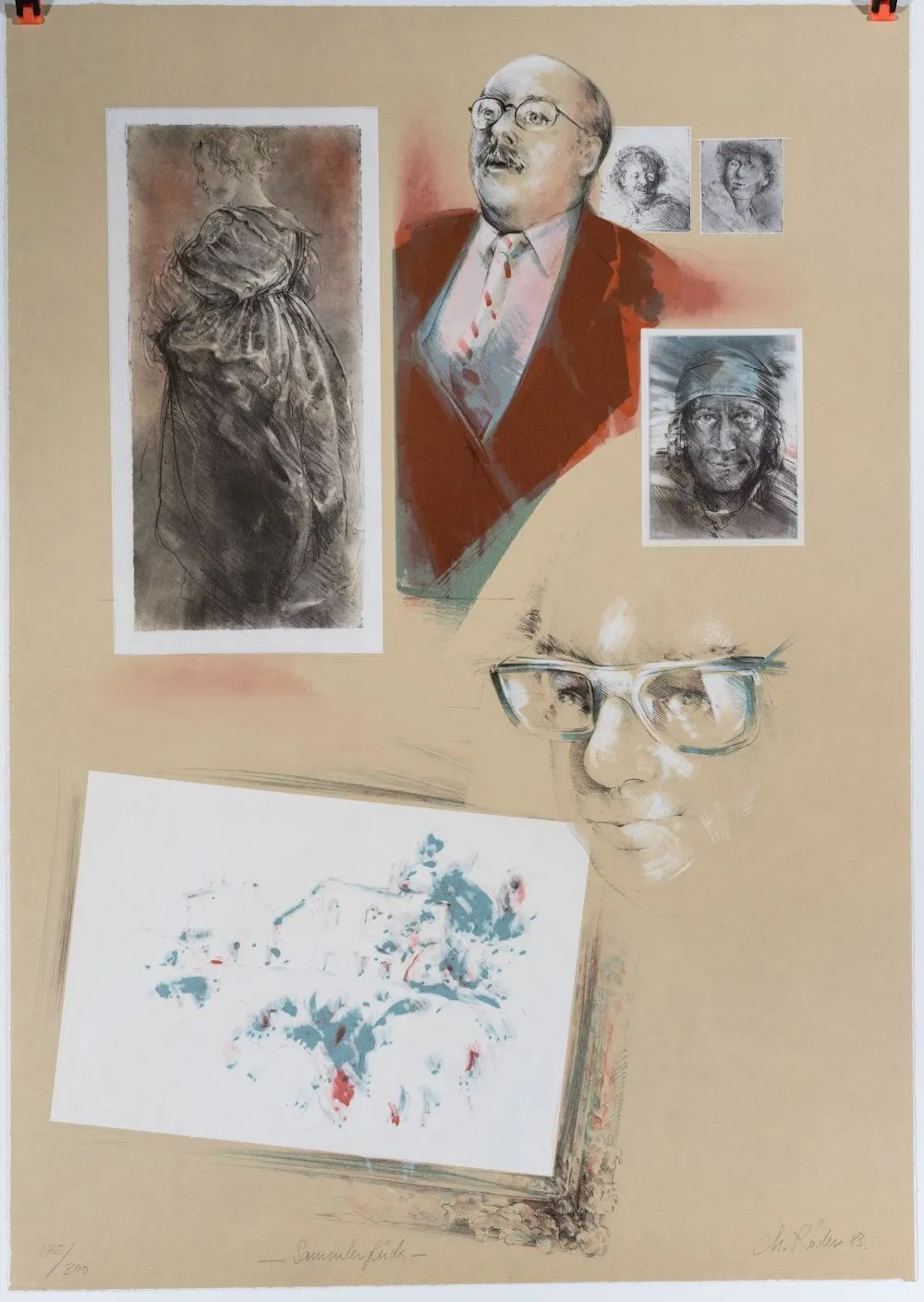 C. RÖDER (20th), Moments with Money, portfolio, 175/300, 1983, offset