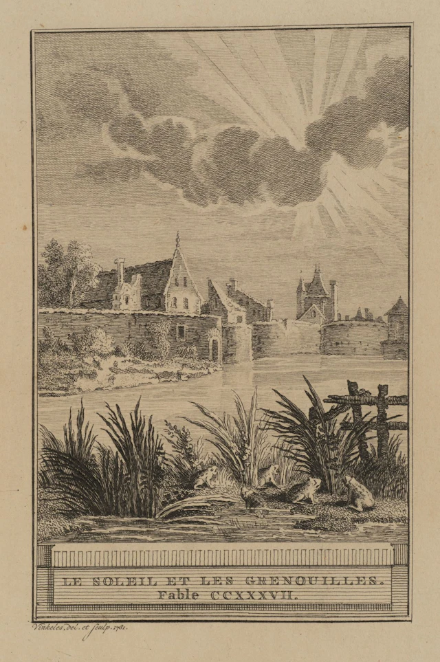 R. VINKELES (1741–1816), *The Sun and the Frogs*, 1781, etching Reinier
