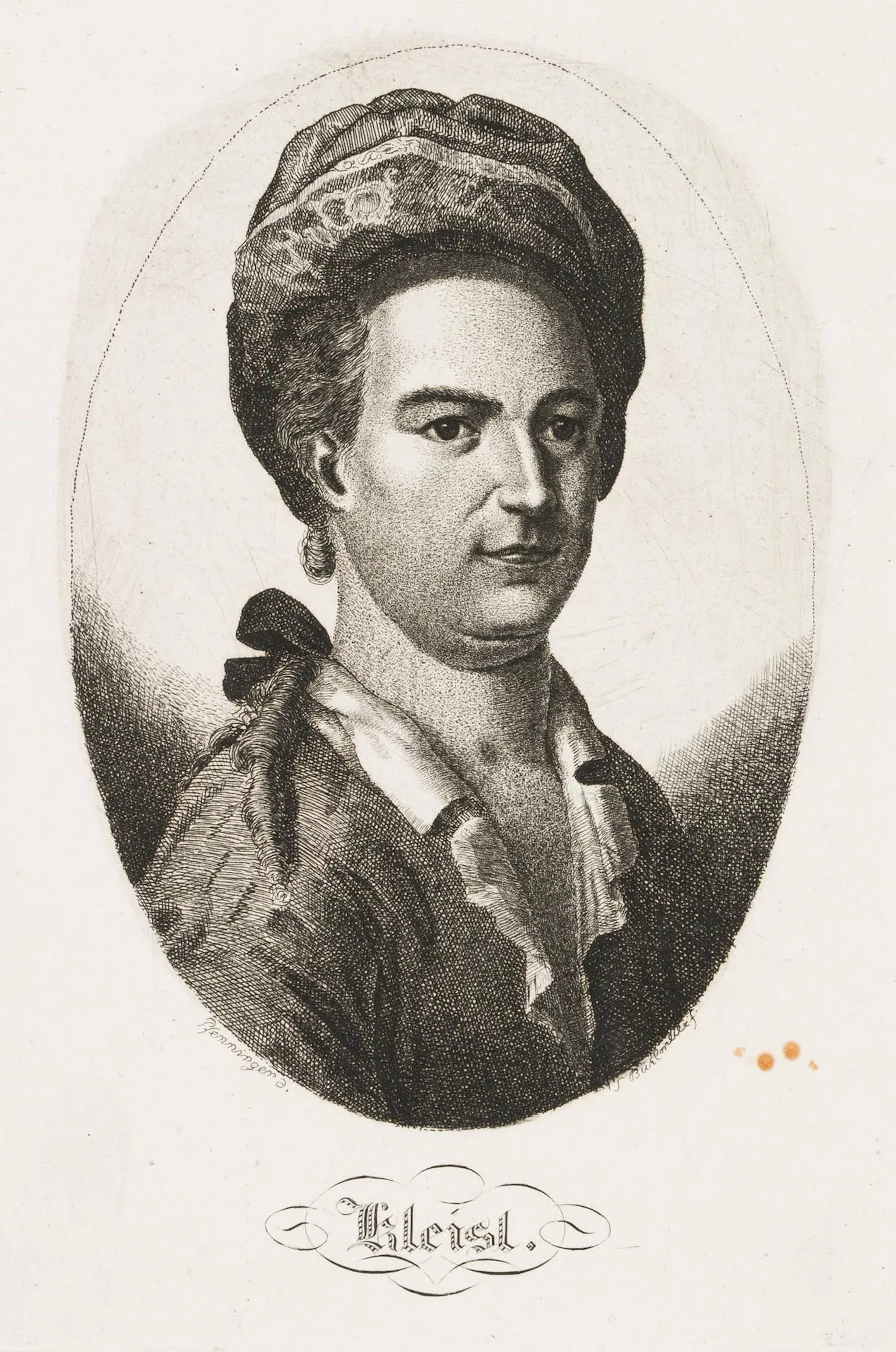 S. BÜHLMEIER (*1814) after PFENNINGER (*1749), Portrait of E. C. von
