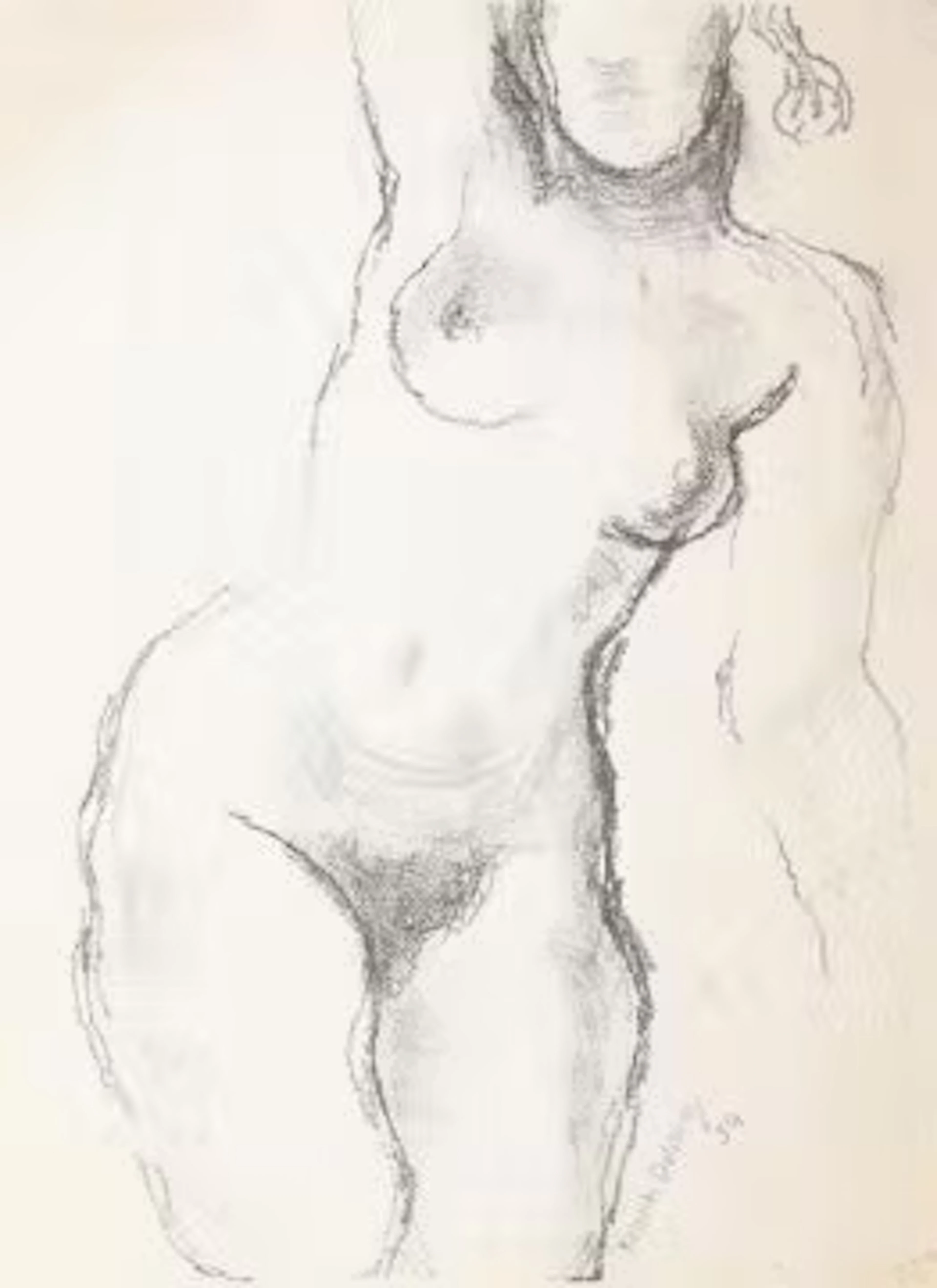 λ FRANK DOBSON (BRITISH 1886-1963), STANDING NUDE