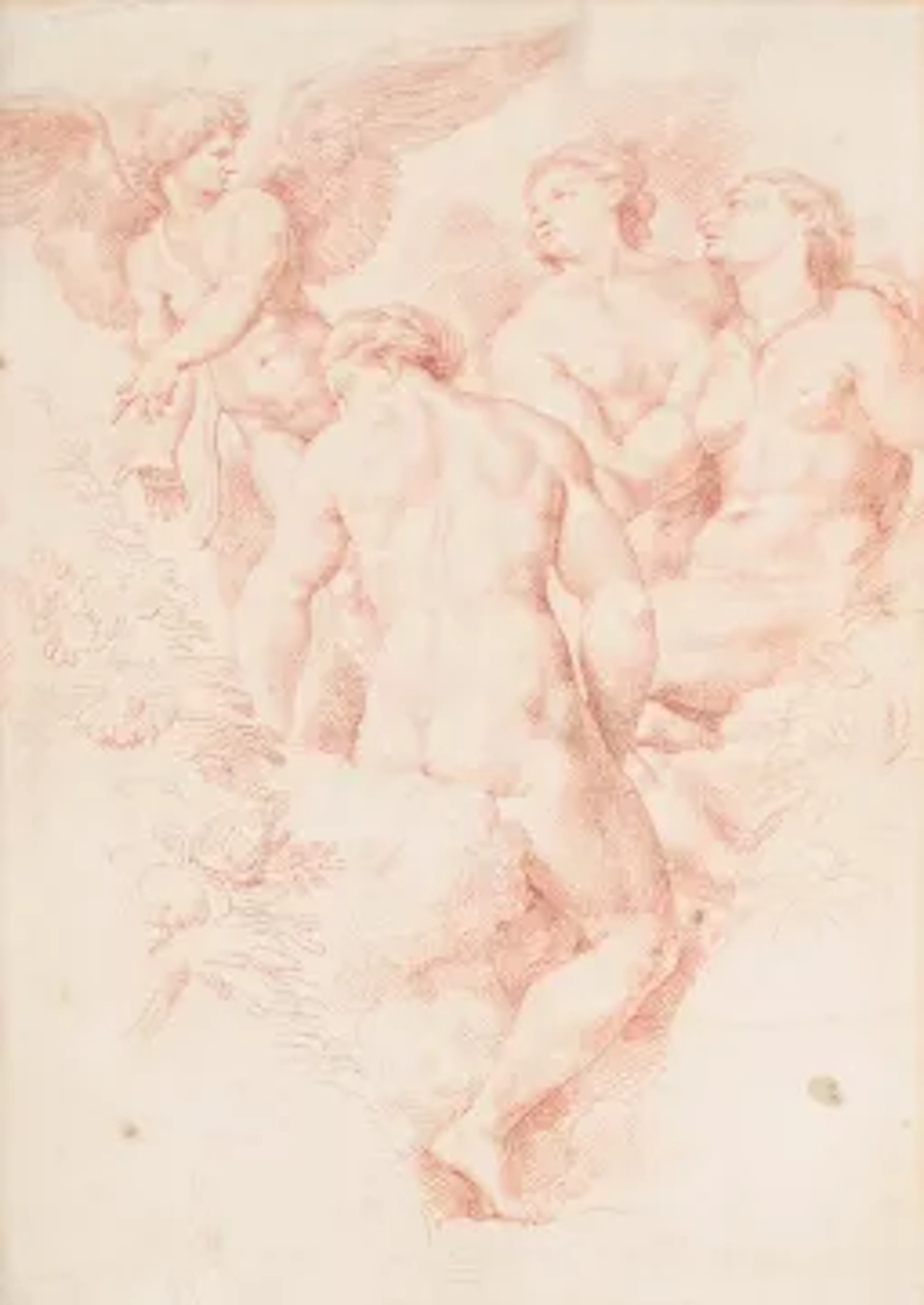 FRENCH SCHOOL (19TH CENTURY), AFTER RAPHAEL CUPID AND THE THREE GRACES