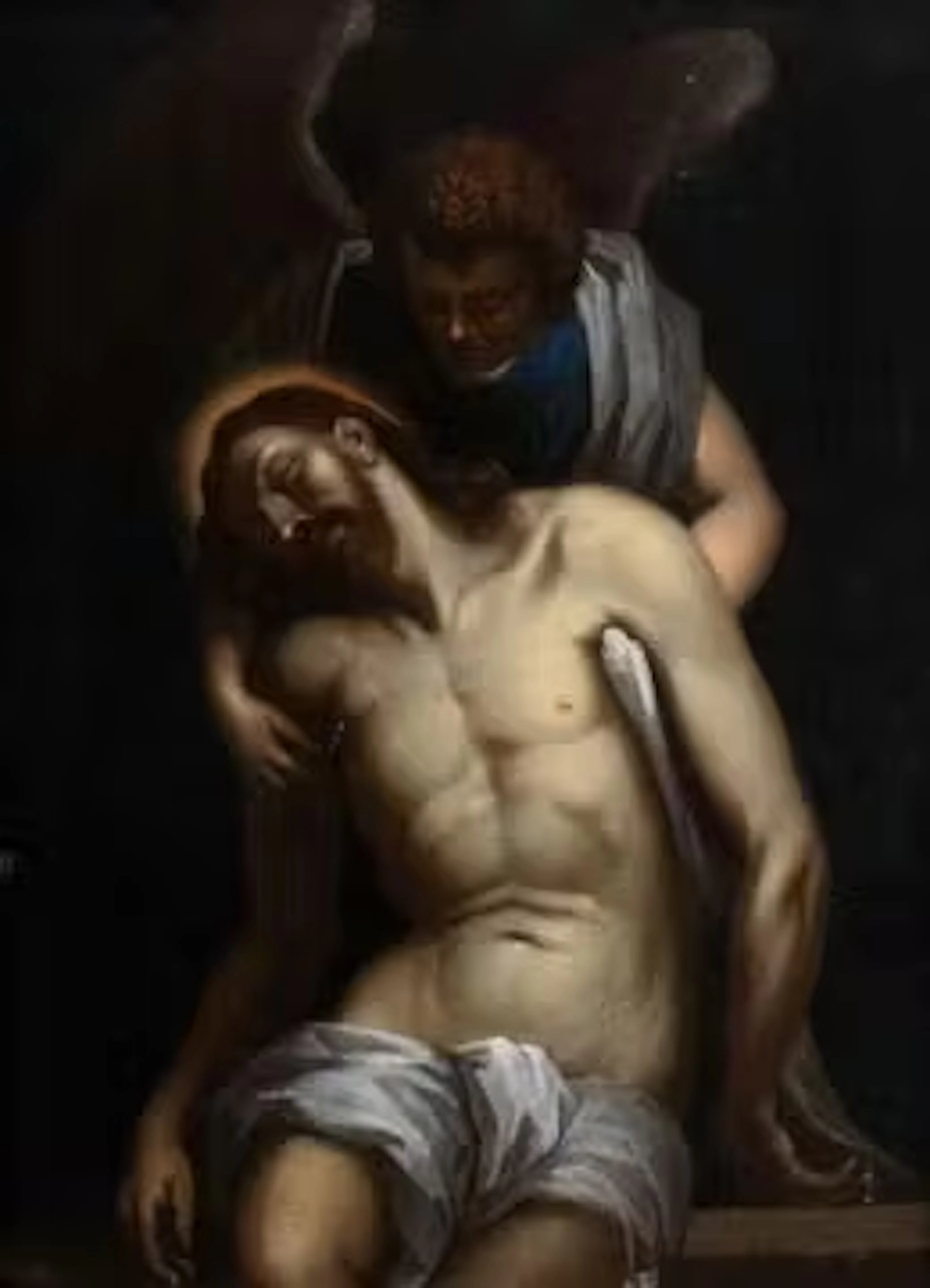 AFTER JACOPO NEGRETTI, CALLED PALMA IL GIOVANE, BODY OF CHRIST SUPPORTED