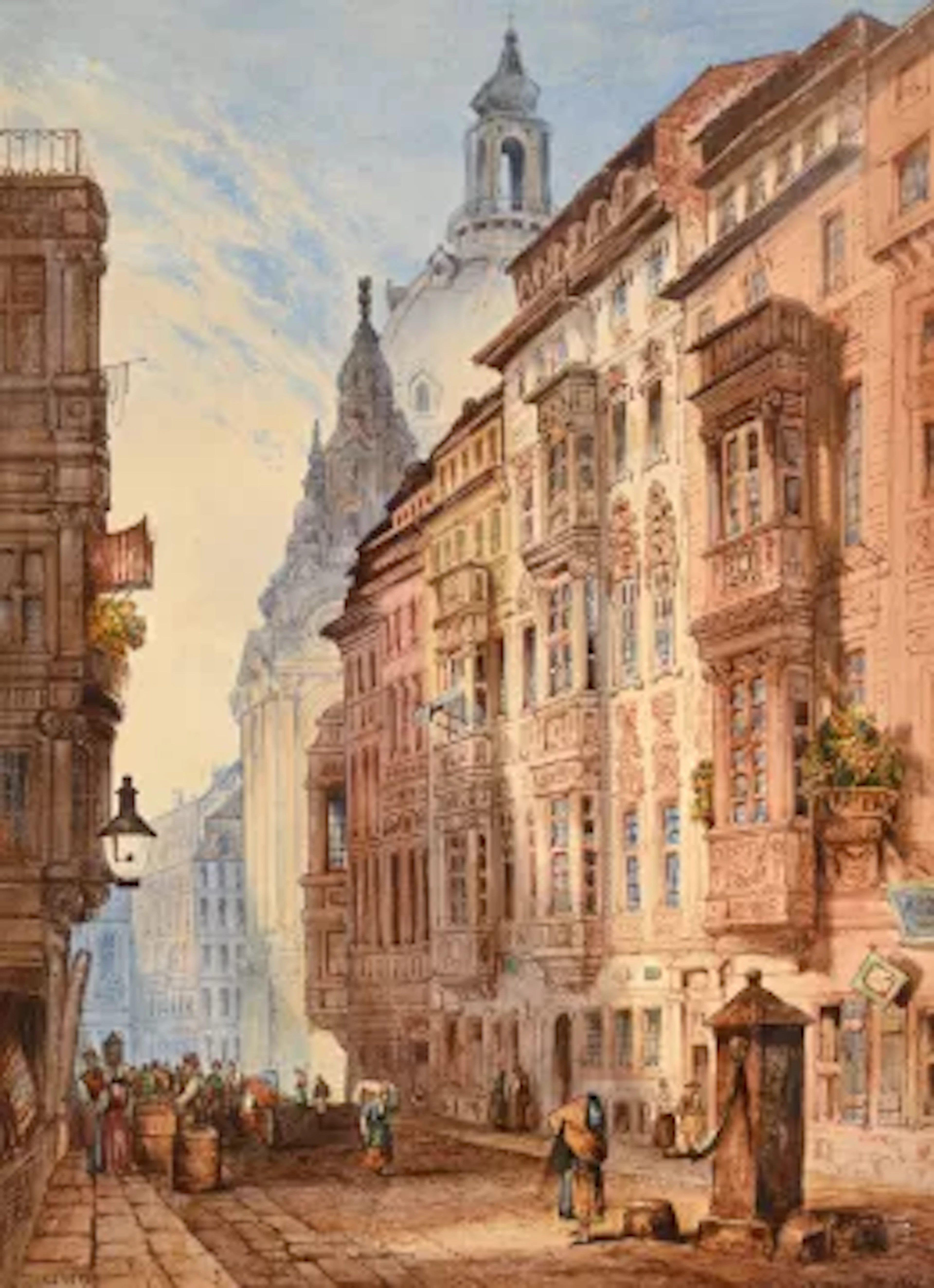 WILLIAM ALFRED DELAMOTTE (BRITISH 1775-1863), FRAUENKIRKE, DRESDEN